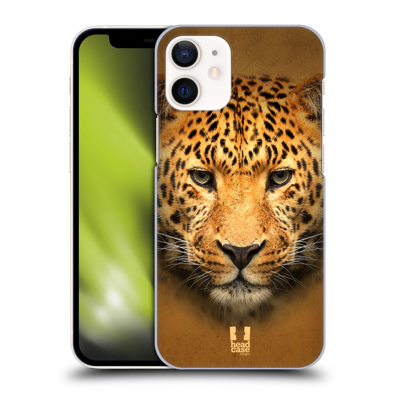 Plastový obal na mobil Apple Iphone 12 MINI vzor Zvířecí tváře 2 leopard
