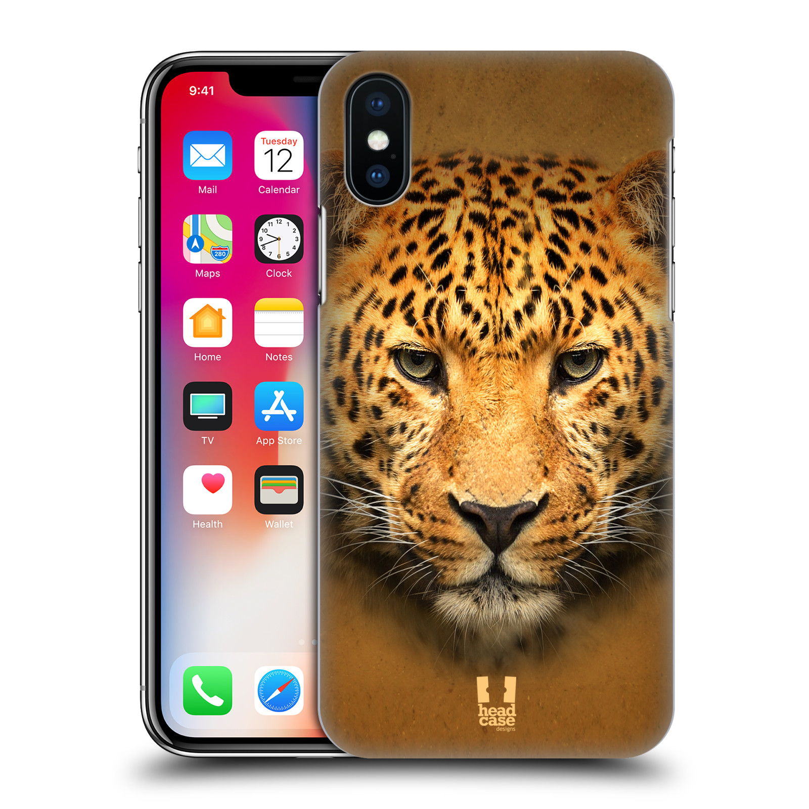 HEAD CASE plastový obal na mobil Apple Iphone X / XS vzor Zvířecí tváře 2 leopard