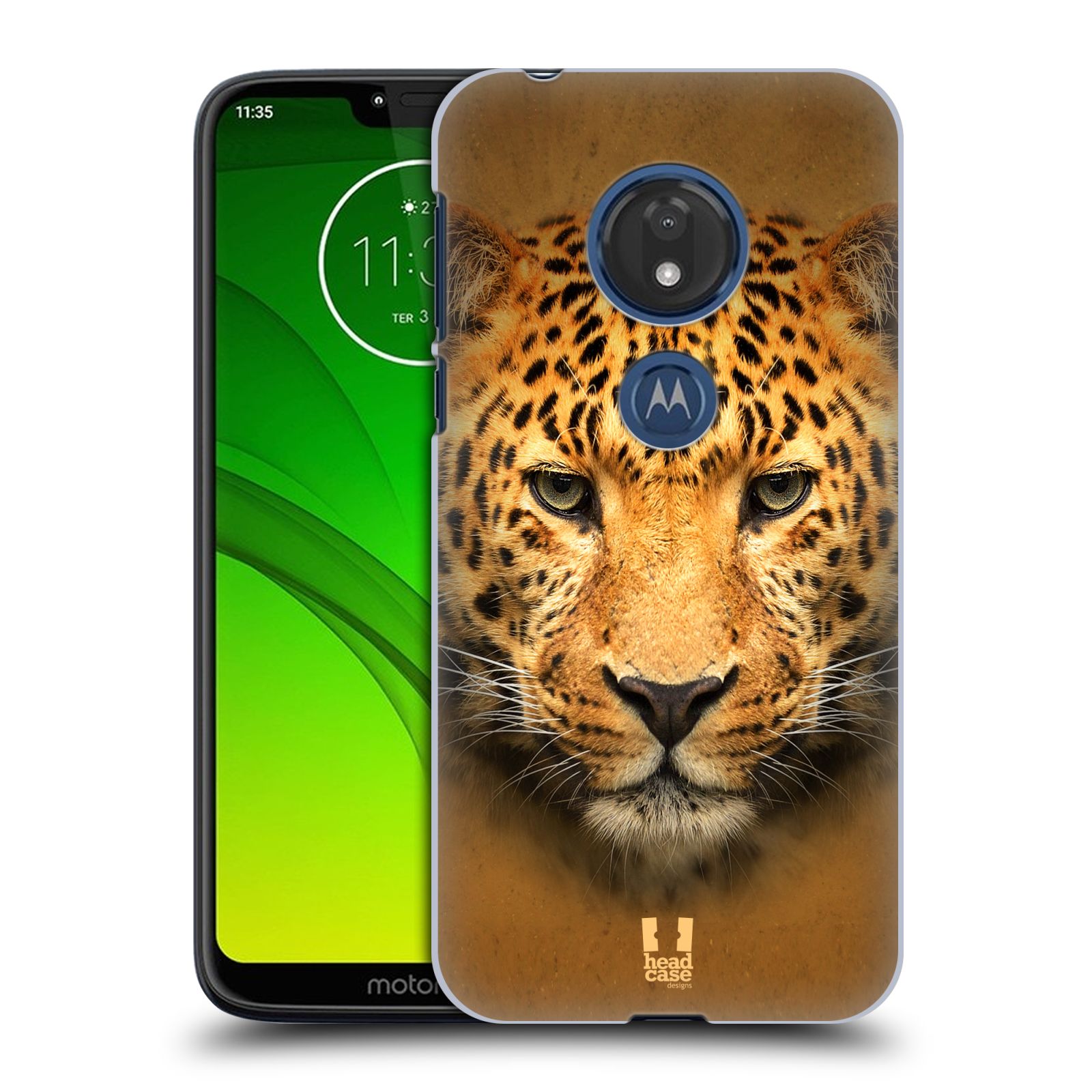Pouzdro na mobil Motorola Moto G7 Play vzor Zvířecí tváře 2 leopard
