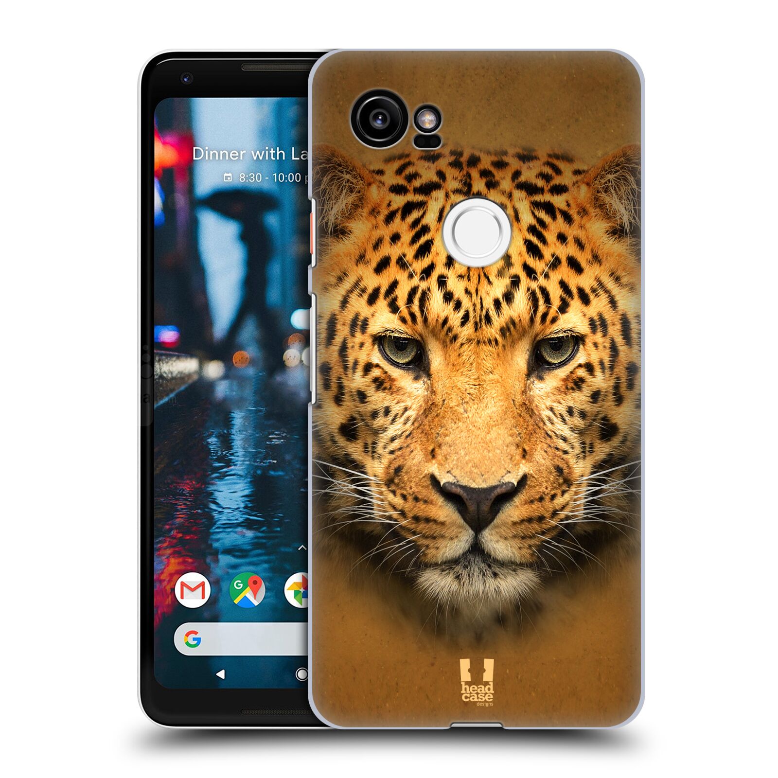 HEAD CASE plastový obal na mobil Google Pixel 2 XL vzor Zvířecí tváře 2 leopard