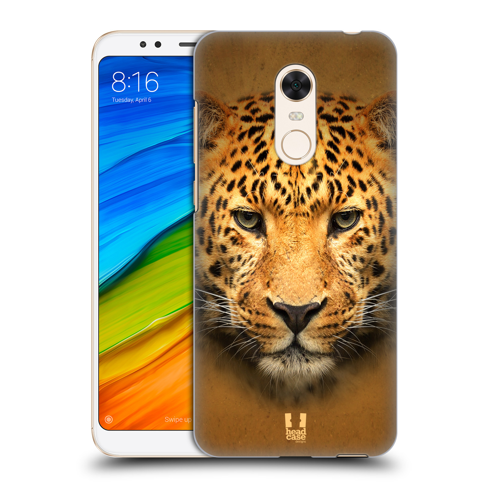 HEAD CASE plastový obal na mobil Xiaomi Redmi 5 PLUS vzor Zvířecí tváře 2 leopard