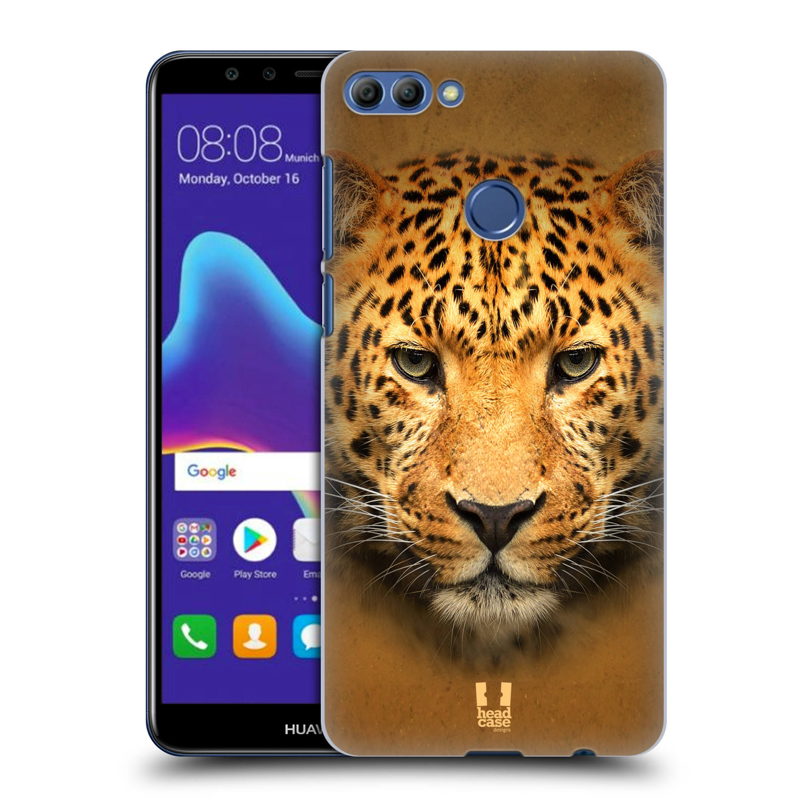 HEAD CASE plastový obal na mobil Huawei Y9 2018 vzor Zvířecí tváře 2 leopard