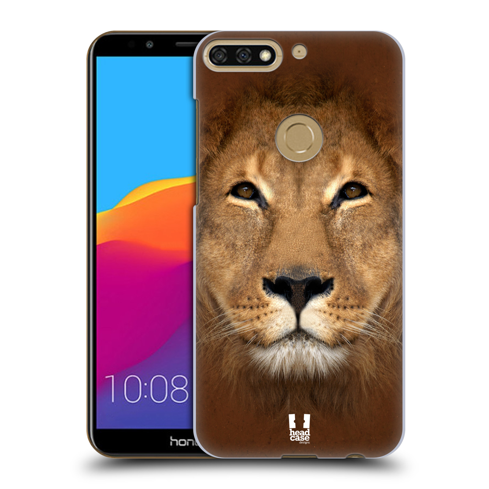 HEAD CASE plastový obal na mobil Honor 7c vzor Zvířecí tváře 2 Lev