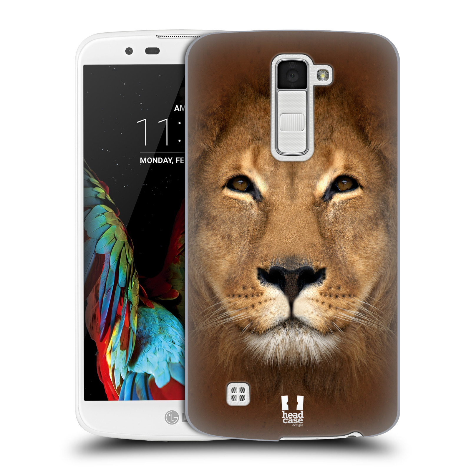HEAD CASE plastový obal na mobil LG K10 vzor Zvířecí tváře 2 Lev