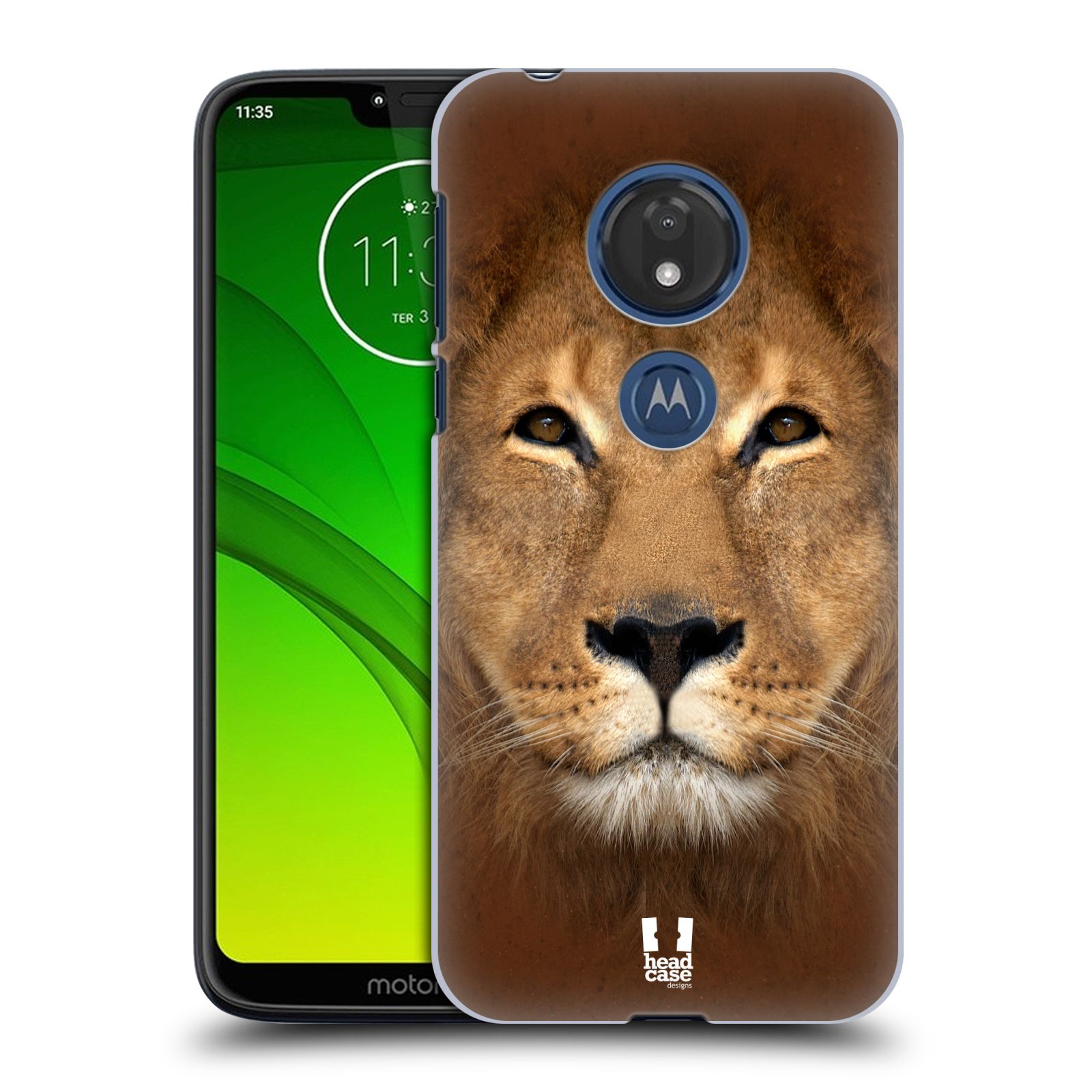 Pouzdro na mobil Motorola Moto G7 Play vzor Zvířecí tváře 2 Lev