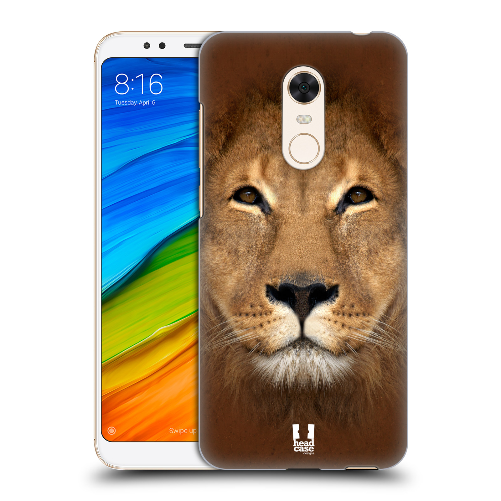 HEAD CASE plastový obal na mobil Xiaomi Redmi 5 PLUS vzor Zvířecí tváře 2 Lev