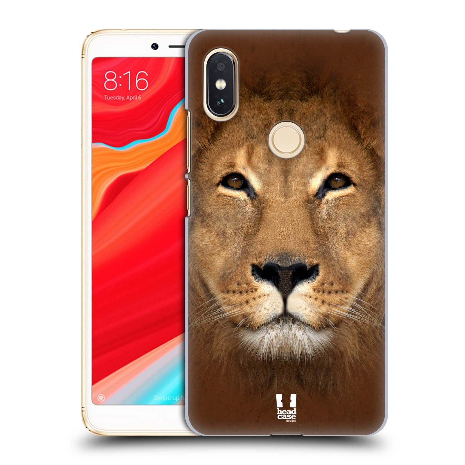 HEAD CASE plastový obal na mobil Xiaomi Redmi S2 vzor Zvířecí tváře 2 Lev