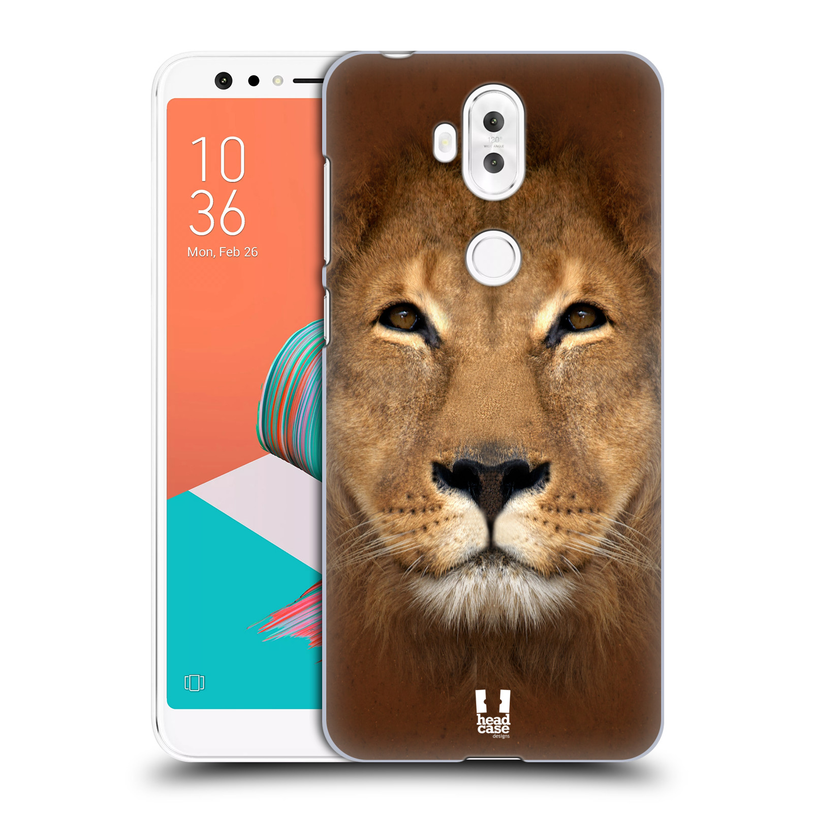 HEAD CASE plastový obal na mobil Asus Zenfone 5 LITE ZC600KL vzor Zvířecí tváře 2 Lev