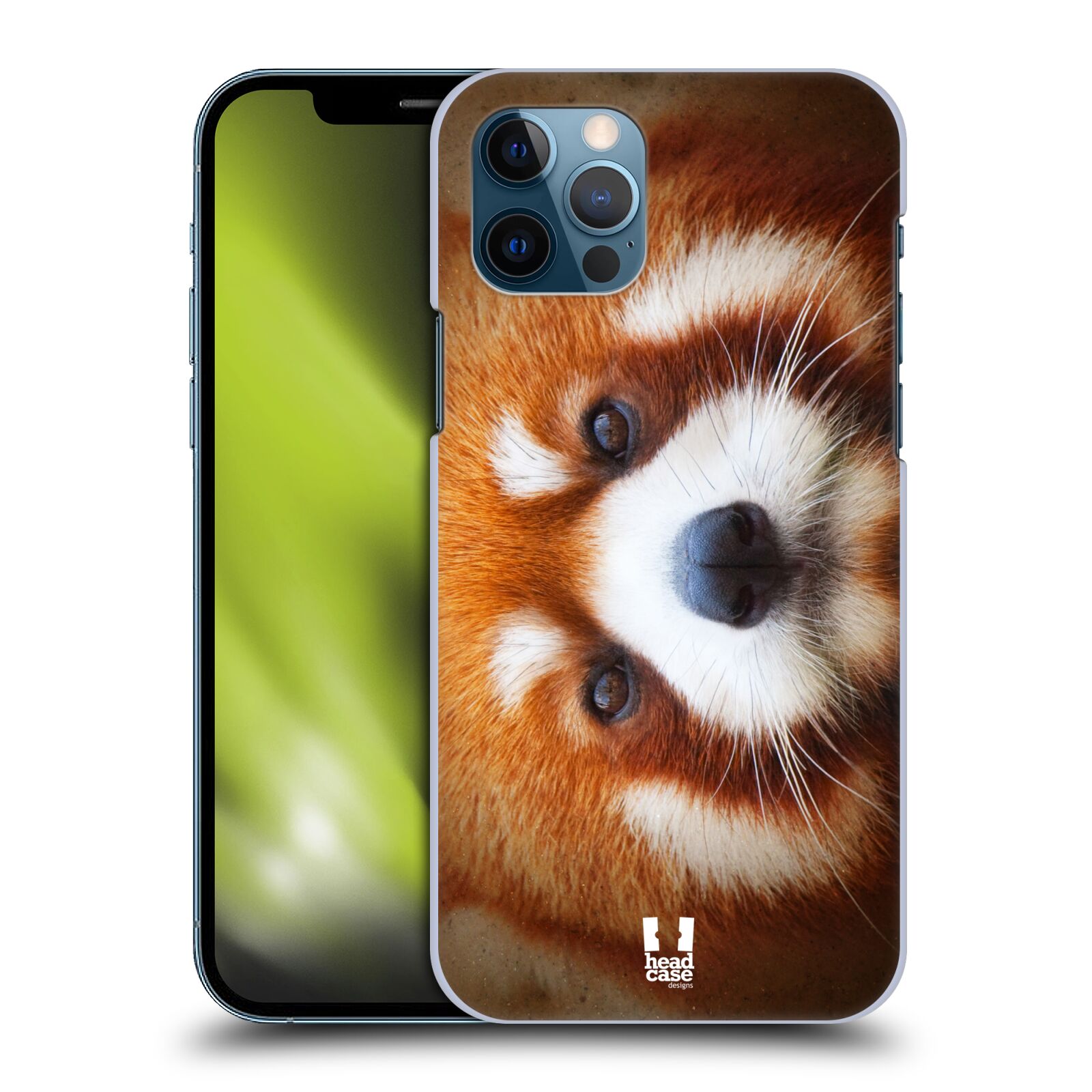 HEAD CASE plastový obal na mobil Apple Iphone 12 / Iphone 12 PRO vzor Zvířecí tváře 2 medvěd panda rudá