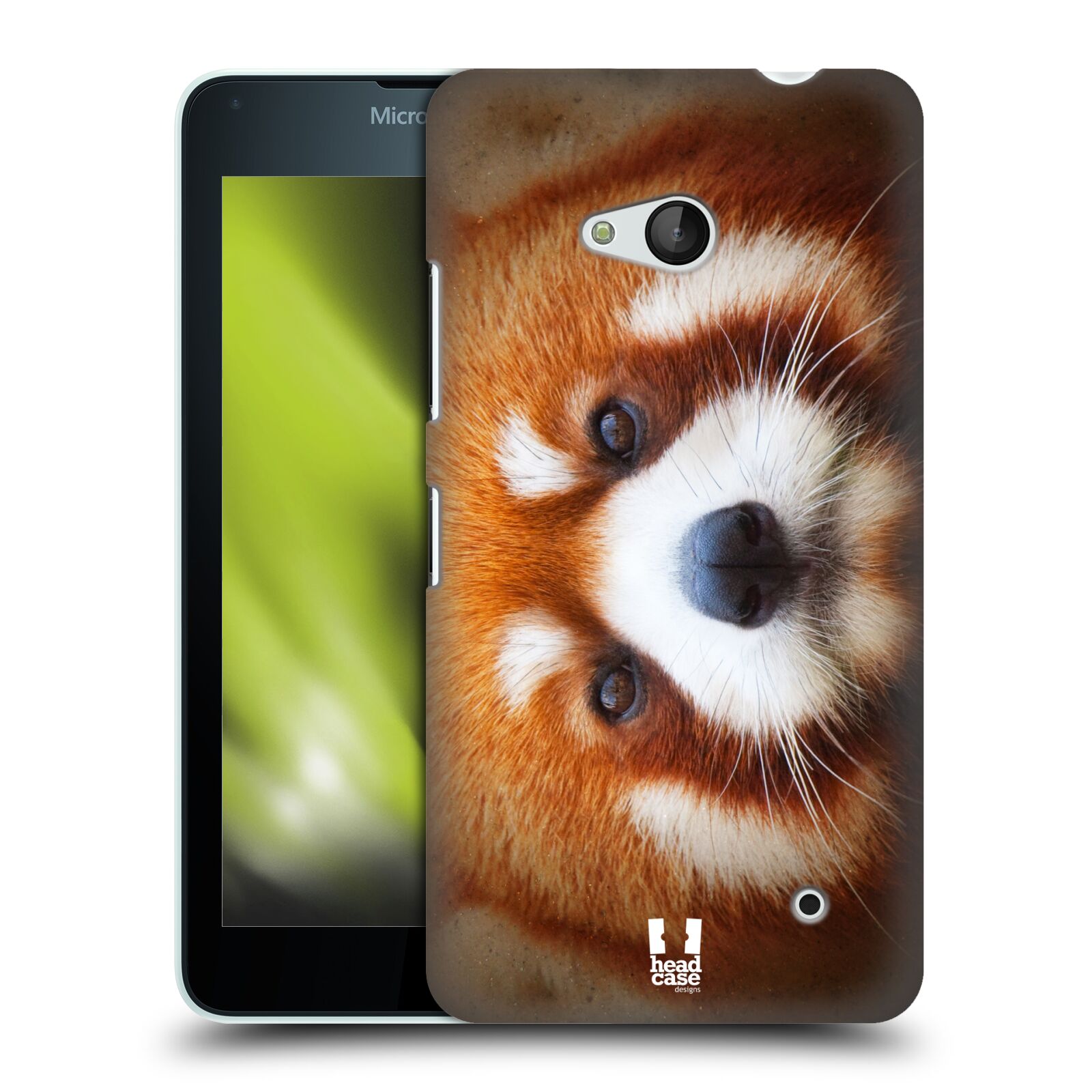 HEAD CASE plastový obal na mobil Nokia Lumia 640 vzor Zvířecí tváře 2 medvěd panda rudá