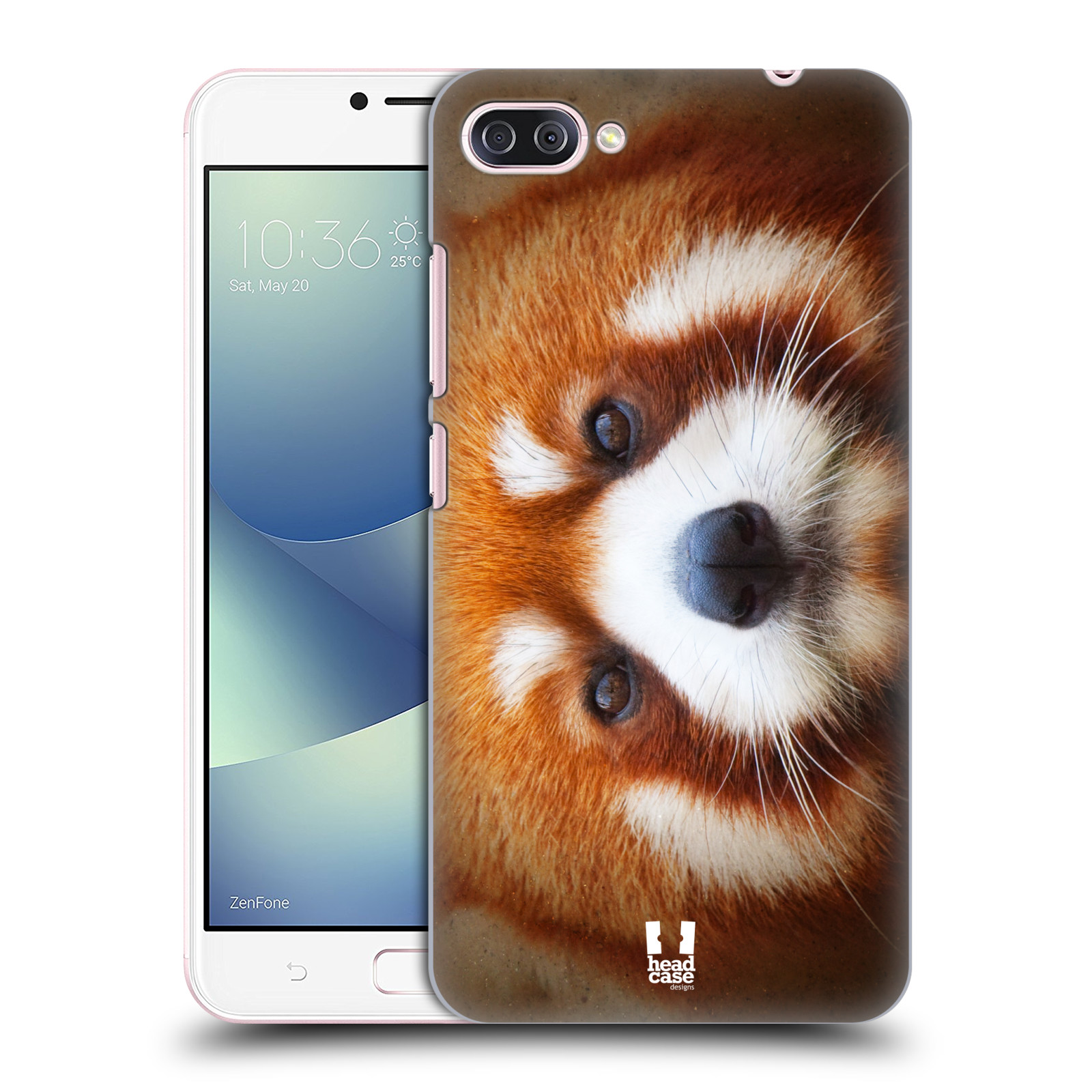 HEAD CASE plastový obal na mobil Asus Zenfone 4 MAX ZC554KL vzor Zvířecí tváře 2 medvěd panda rudá