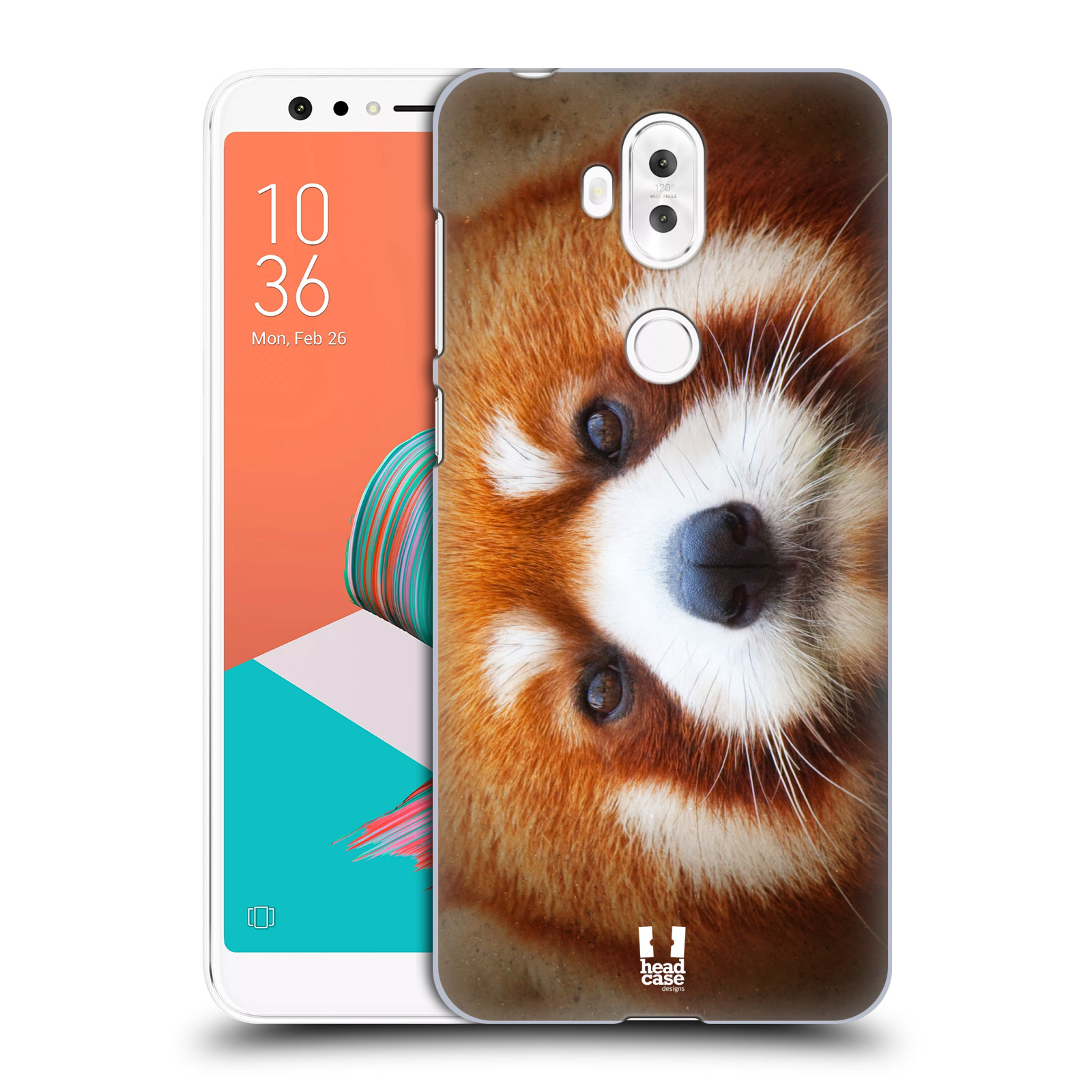 HEAD CASE plastový obal na mobil Asus Zenfone 5 LITE ZC600KL vzor Zvířecí tváře 2 medvěd panda rudá
