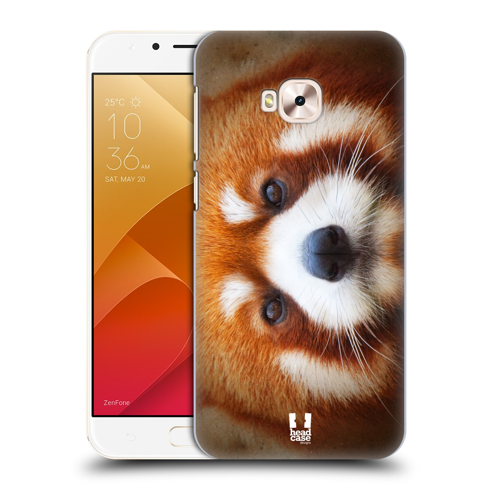 HEAD CASE plastový obal na mobil Asus Zenfone 4 Selfie Pro ZD552KL vzor Zvířecí tváře 2 medvěd panda rudá