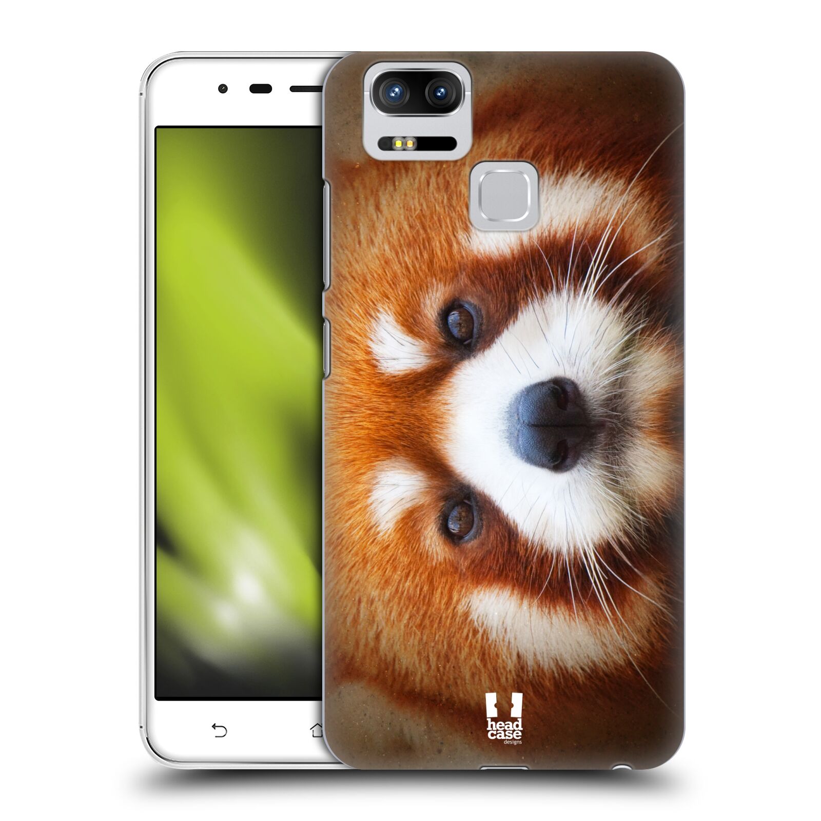 HEAD CASE plastový obal na mobil Asus Zenfone 3 Zoom ZE553KL vzor Zvířecí tváře 2 medvěd panda rudá