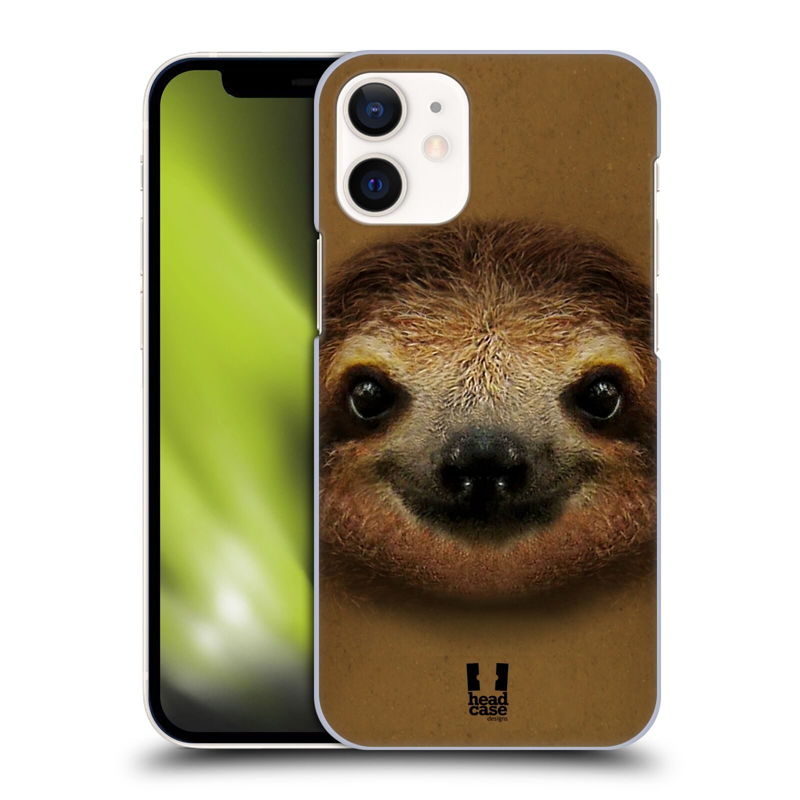 Plastový obal na mobil Apple Iphone 12 MINI vzor Zvířecí tváře 2 lenochod