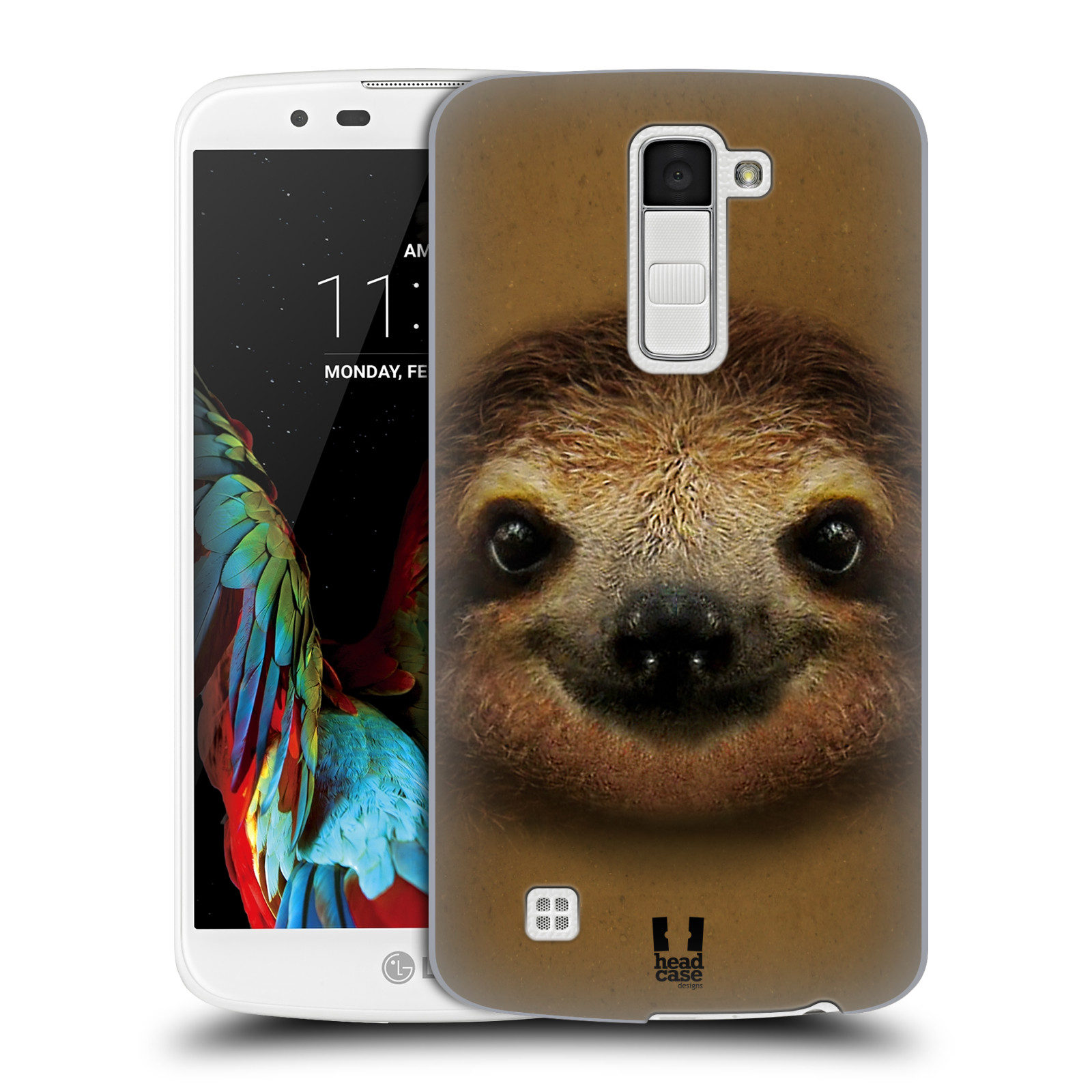 HEAD CASE plastový obal na mobil LG K10 vzor Zvířecí tváře 2 lenochod