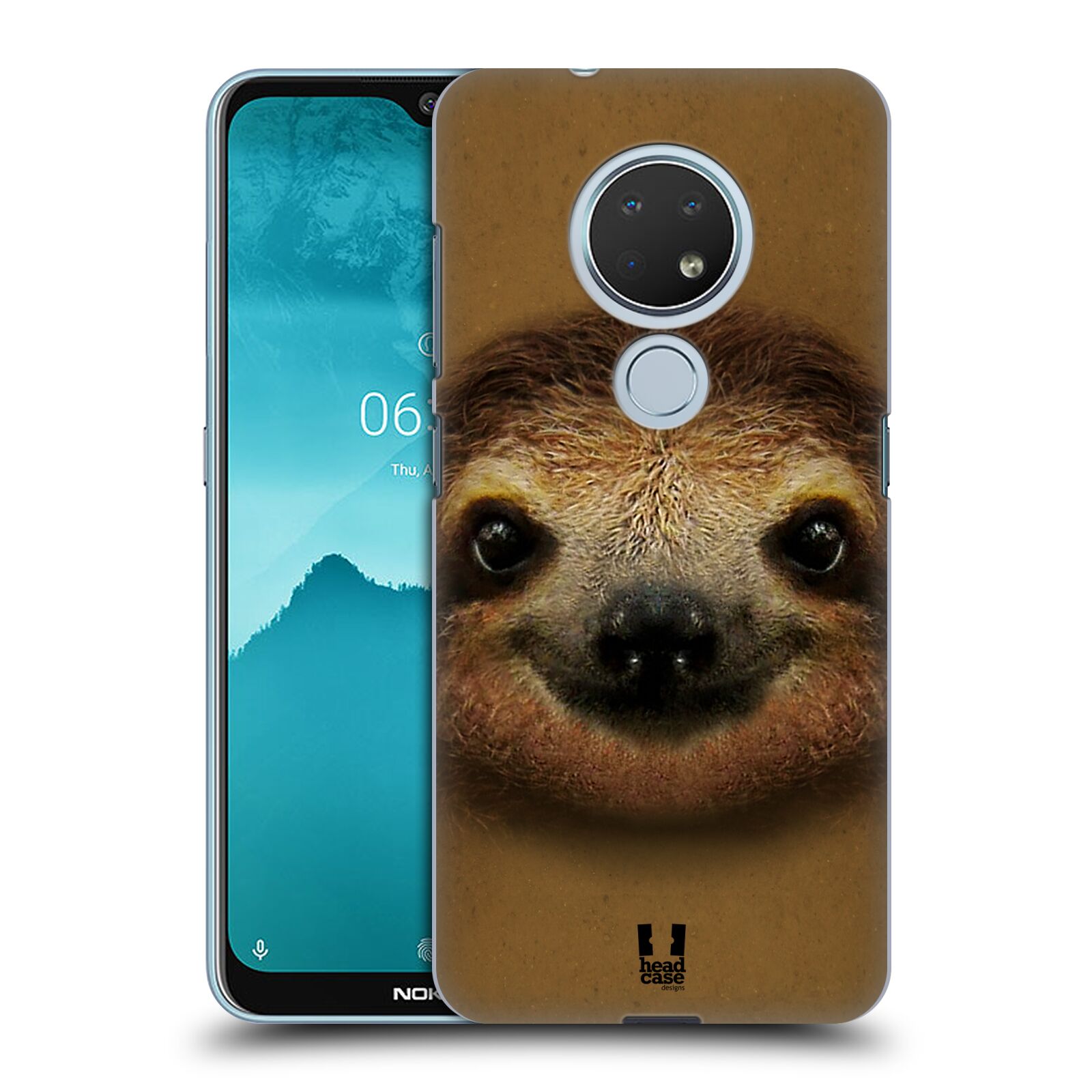 Pouzdro na mobil Nokia 6.2 - HEAD CASE - vzor Zvířecí tváře 2 lenochod