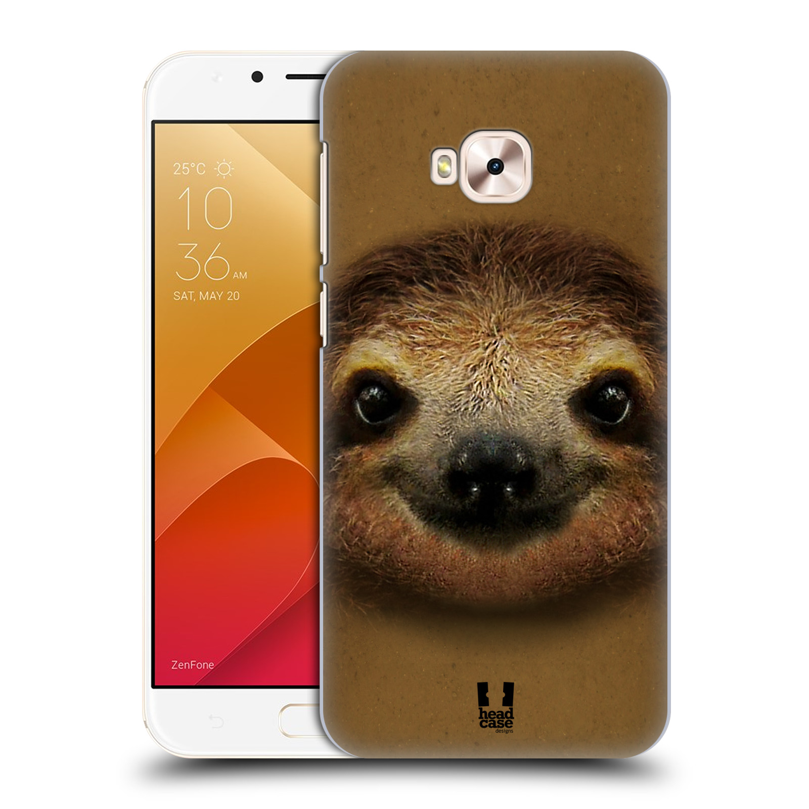 HEAD CASE plastový obal na mobil Asus Zenfone 4 Selfie Pro ZD552KL vzor Zvířecí tváře 2 lenochod