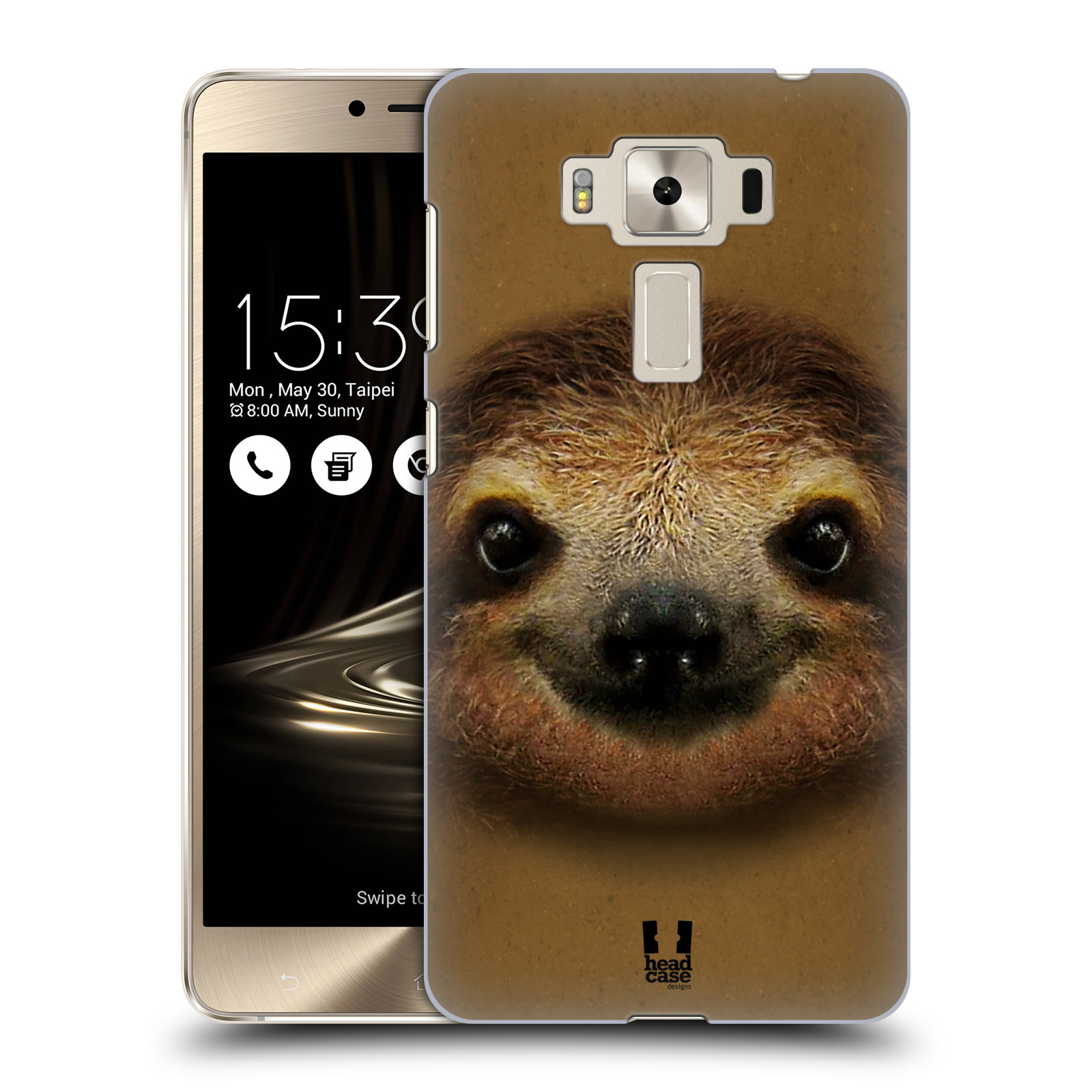 HEAD CASE plastový obal na mobil Asus Zenfone 3 DELUXE ZS550KL vzor Zvířecí tváře 2 lenochod