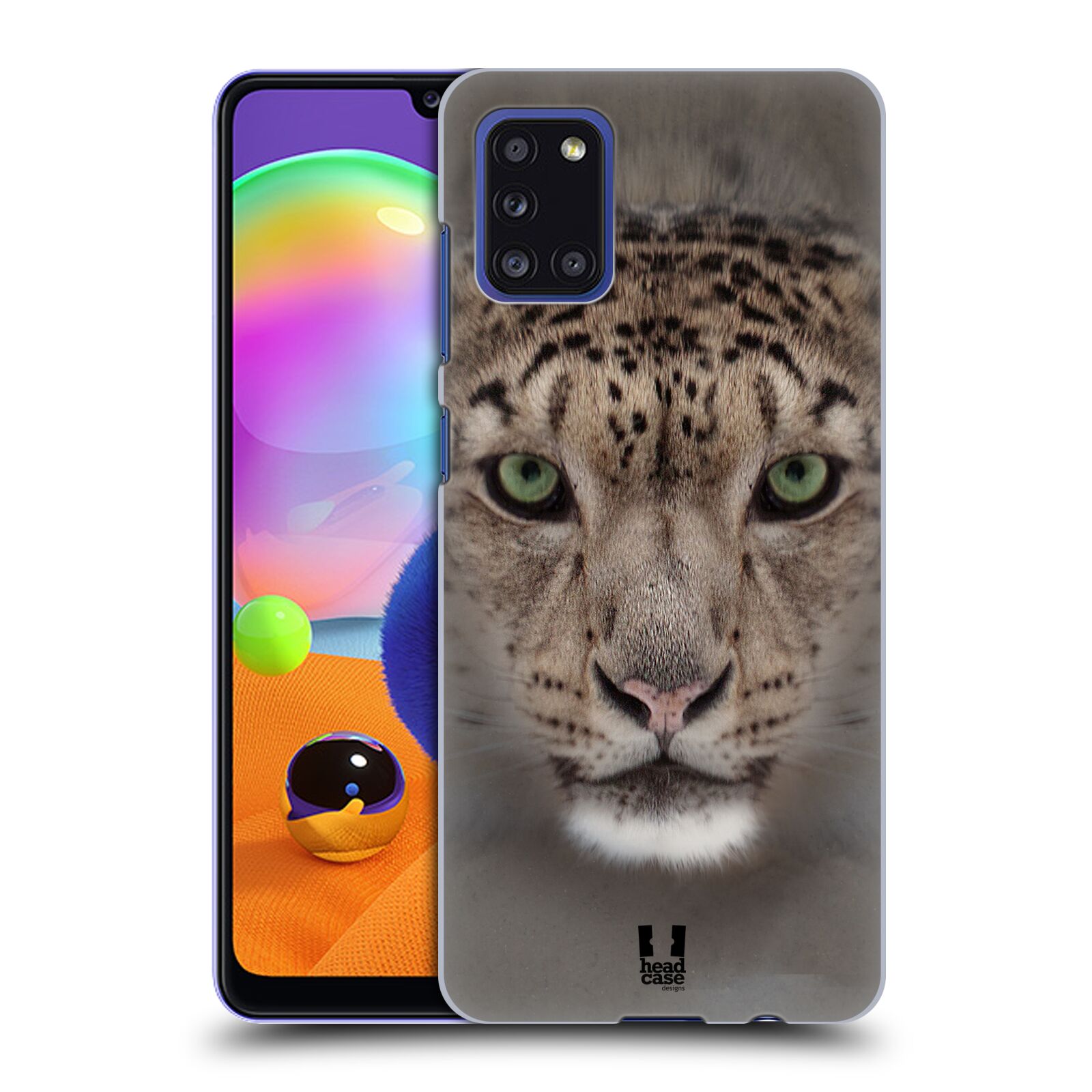 Zadní kryt na mobil Samsung Galaxy A31 vzor Zvířecí tváře 2 sněžný leopard