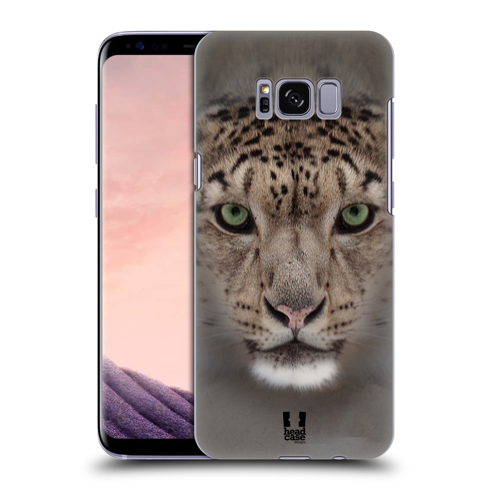HEAD CASE plastový obal na mobil Samsung Galaxy S8 vzor Zvířecí tváře 2 sněžný leopard