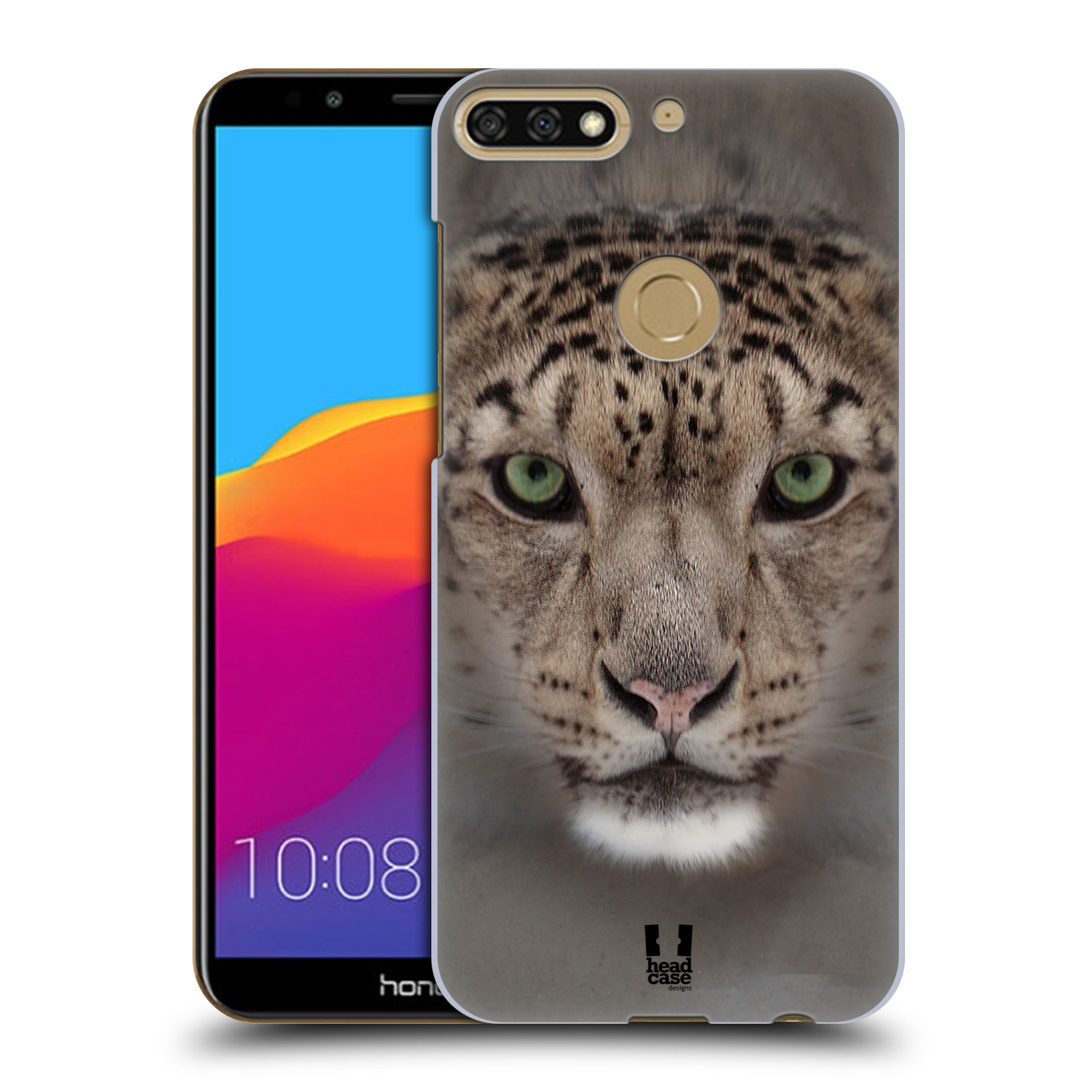 HEAD CASE plastový obal na mobil Honor 7c vzor Zvířecí tváře 2 sněžný leopard