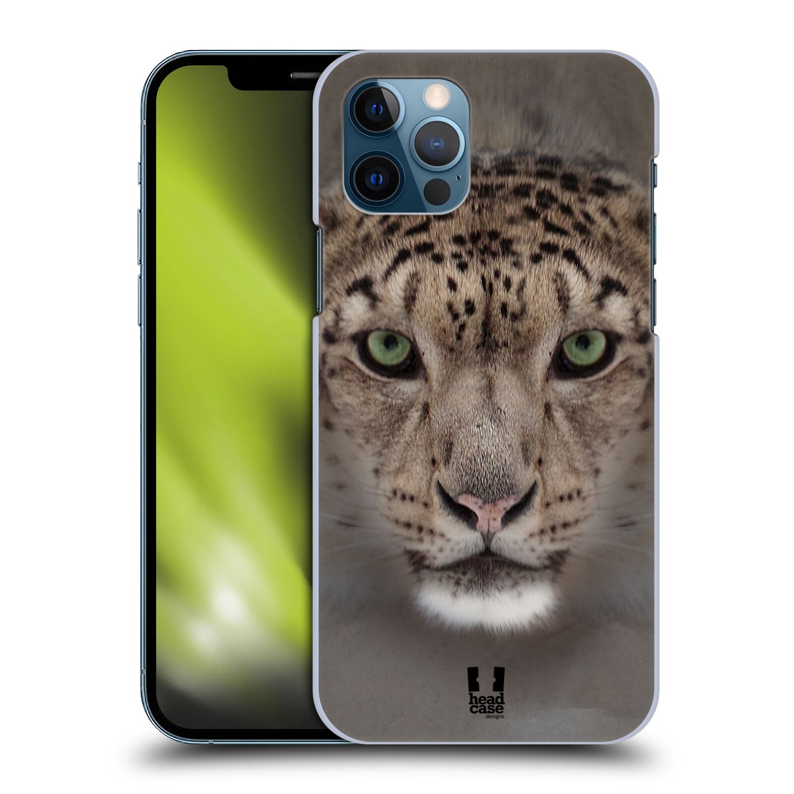 HEAD CASE plastový obal na mobil Apple Iphone 12 / Iphone 12 PRO vzor Zvířecí tváře 2 sněžný leopard