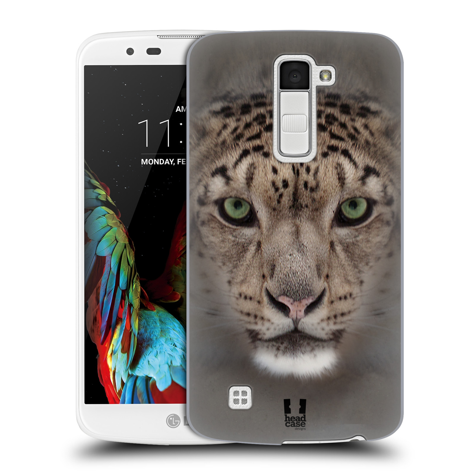 HEAD CASE plastový obal na mobil LG K10 vzor Zvířecí tváře 2 sněžný leopard