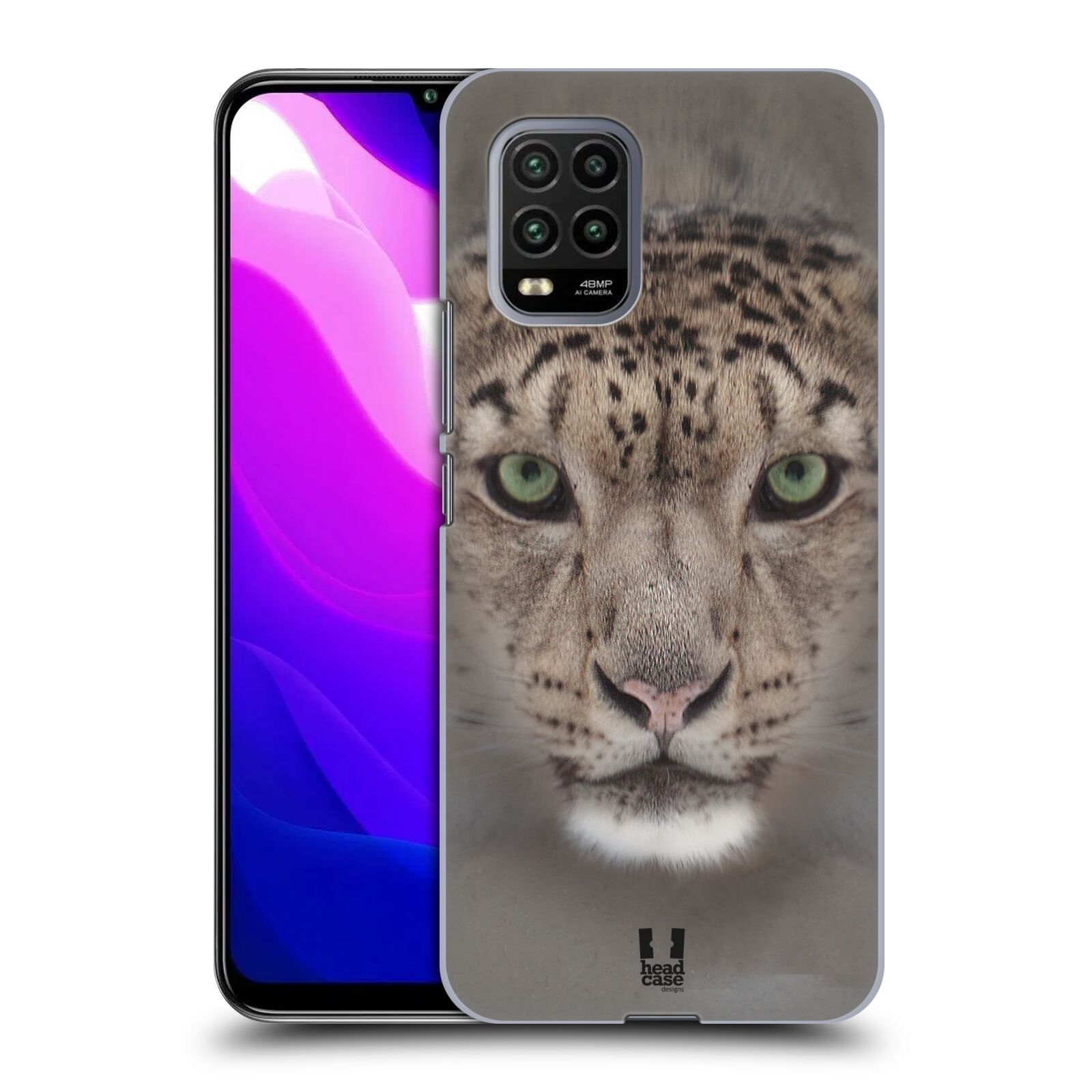 Zadní kryt, obal na mobil Xiaomi Mi 10 LITE vzor Zvířecí tváře 2 sněžný leopard
