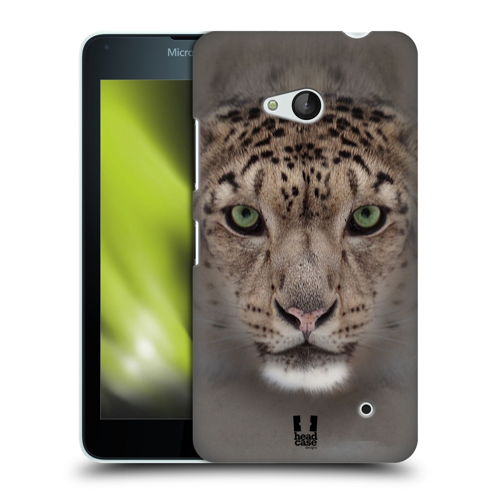 HEAD CASE plastový obal na mobil Nokia Lumia 640 vzor Zvířecí tváře 2 sněžný leopard