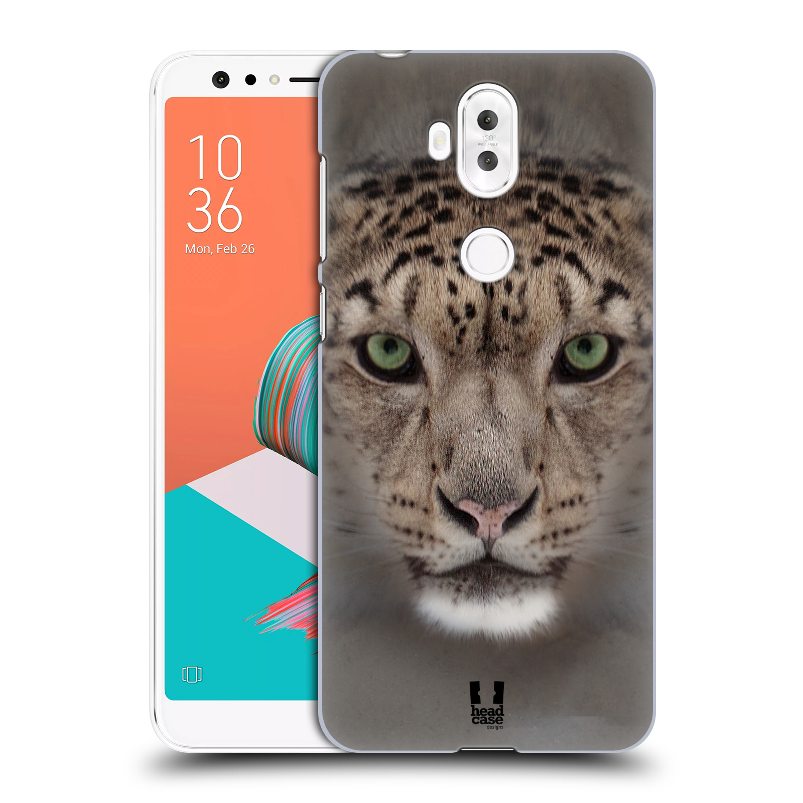 HEAD CASE plastový obal na mobil Asus Zenfone 5 LITE ZC600KL vzor Zvířecí tváře 2 sněžný leopard