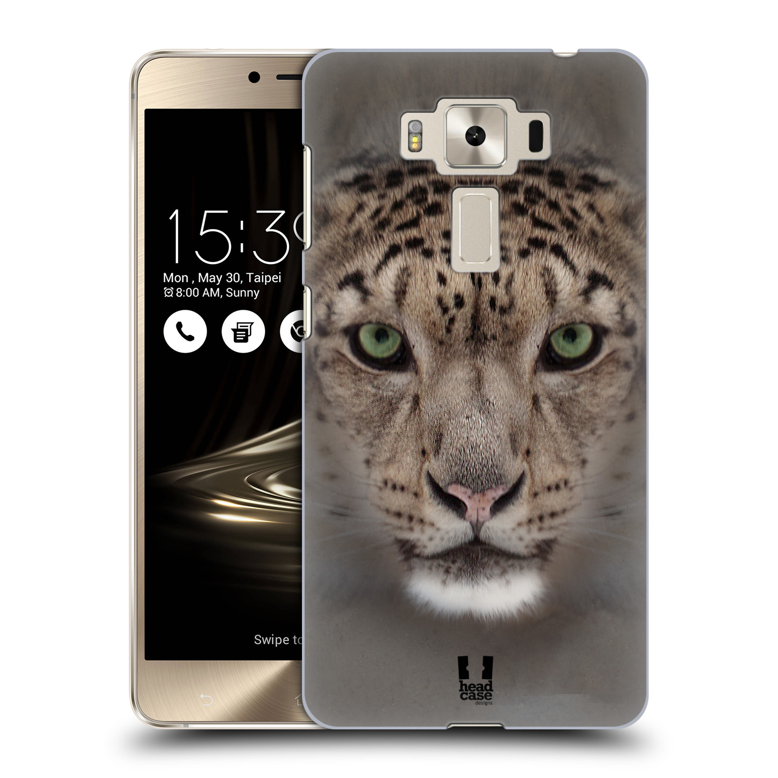 HEAD CASE plastový obal na mobil Asus Zenfone 3 DELUXE ZS550KL vzor Zvířecí tváře 2 sněžný leopard