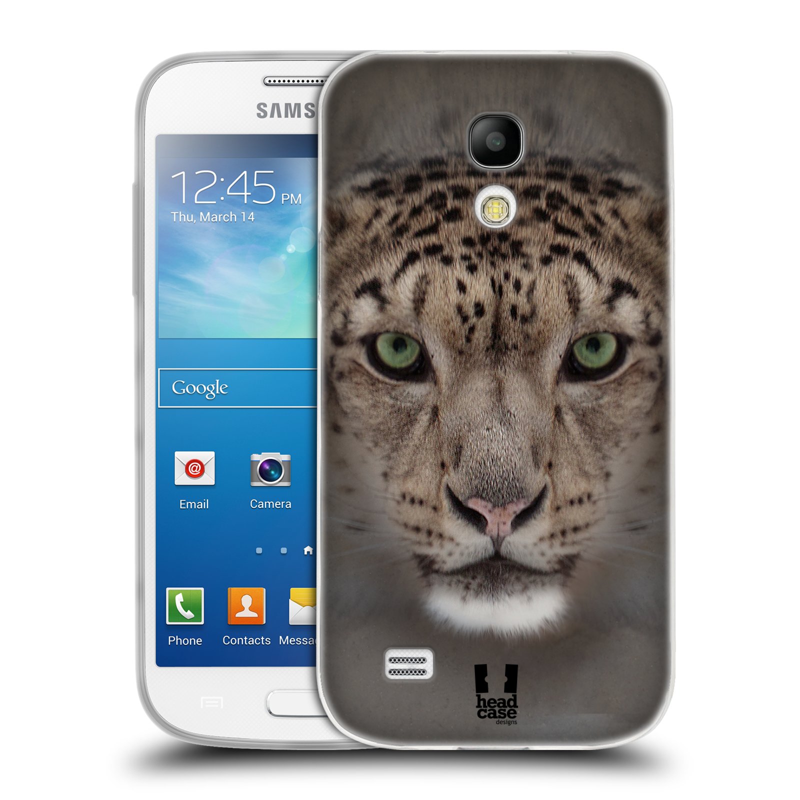 HEAD CASE silikonový obal na mobil Samsung Galaxy S4 MINI vzor Zvířecí tváře 2 sněžný leopard