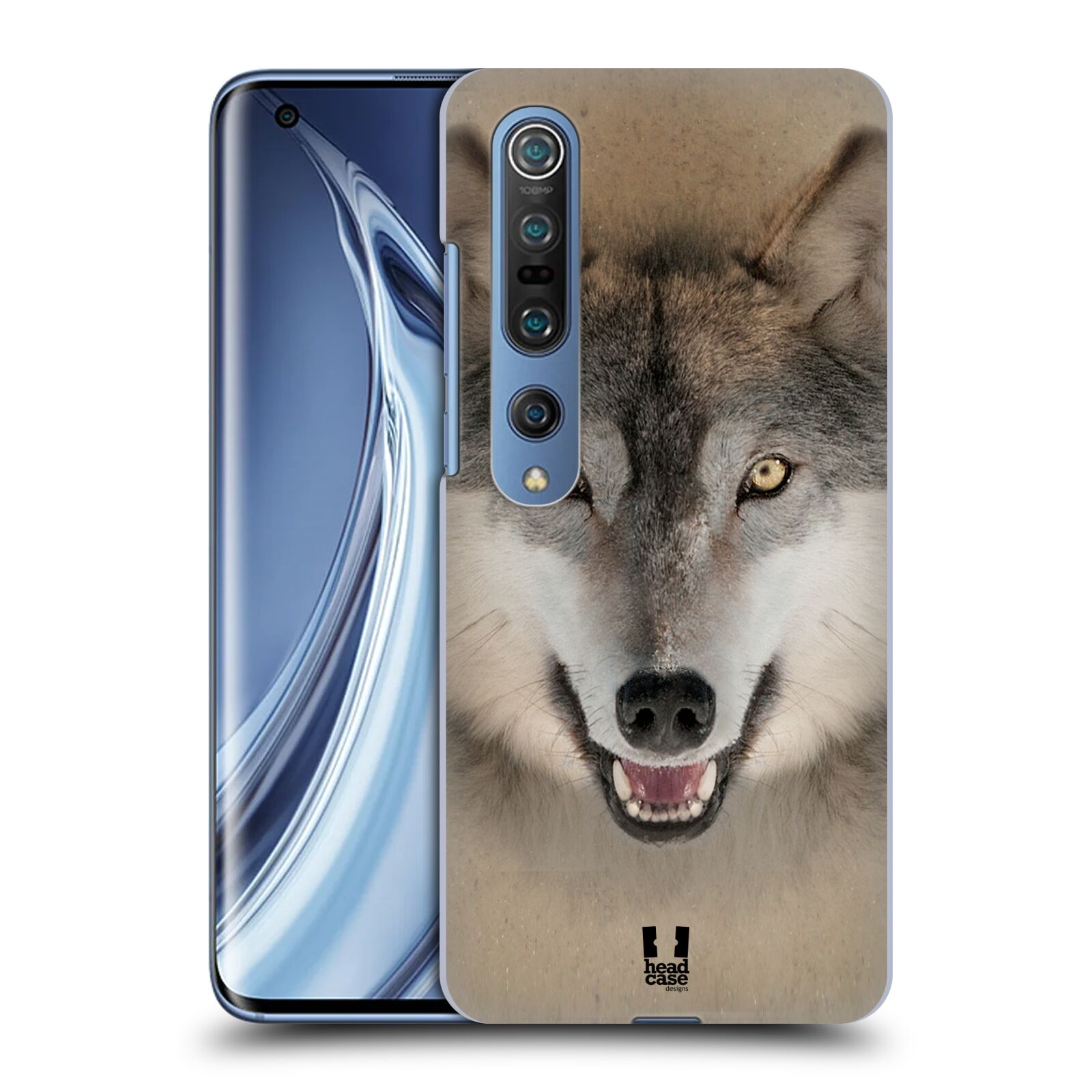HEAD CASE plastový obal na mobil Xiaomi Mi 10 vzor Zvířecí tváře 2 vlk šedý