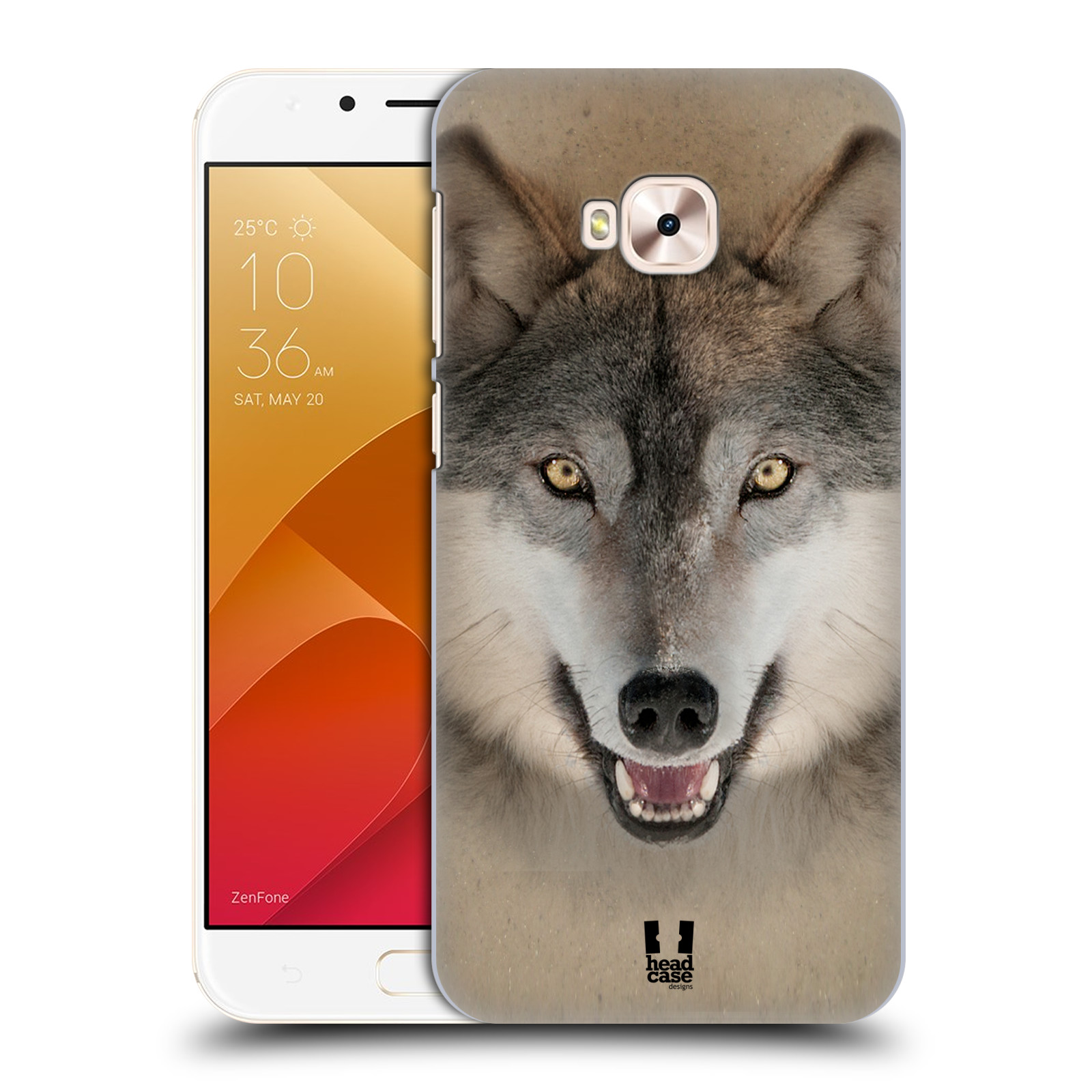 HEAD CASE plastový obal na mobil Asus Zenfone 4 Selfie Pro ZD552KL vzor Zvířecí tváře 2 vlk šedý