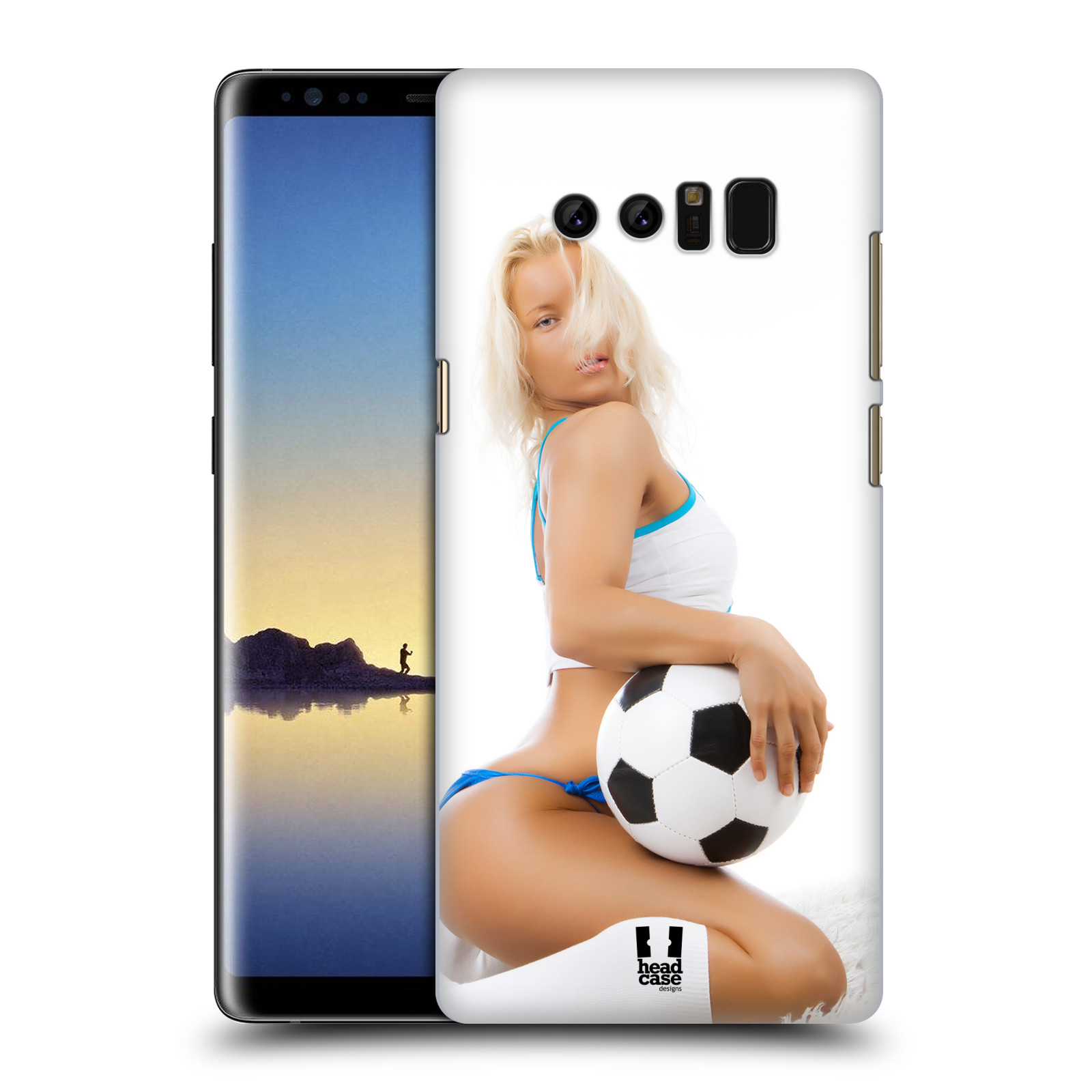 HEAD CASE plastový obal na mobil Samsung Galaxy Note 8 vzor Fotbalové modelky BLONDÝNKA