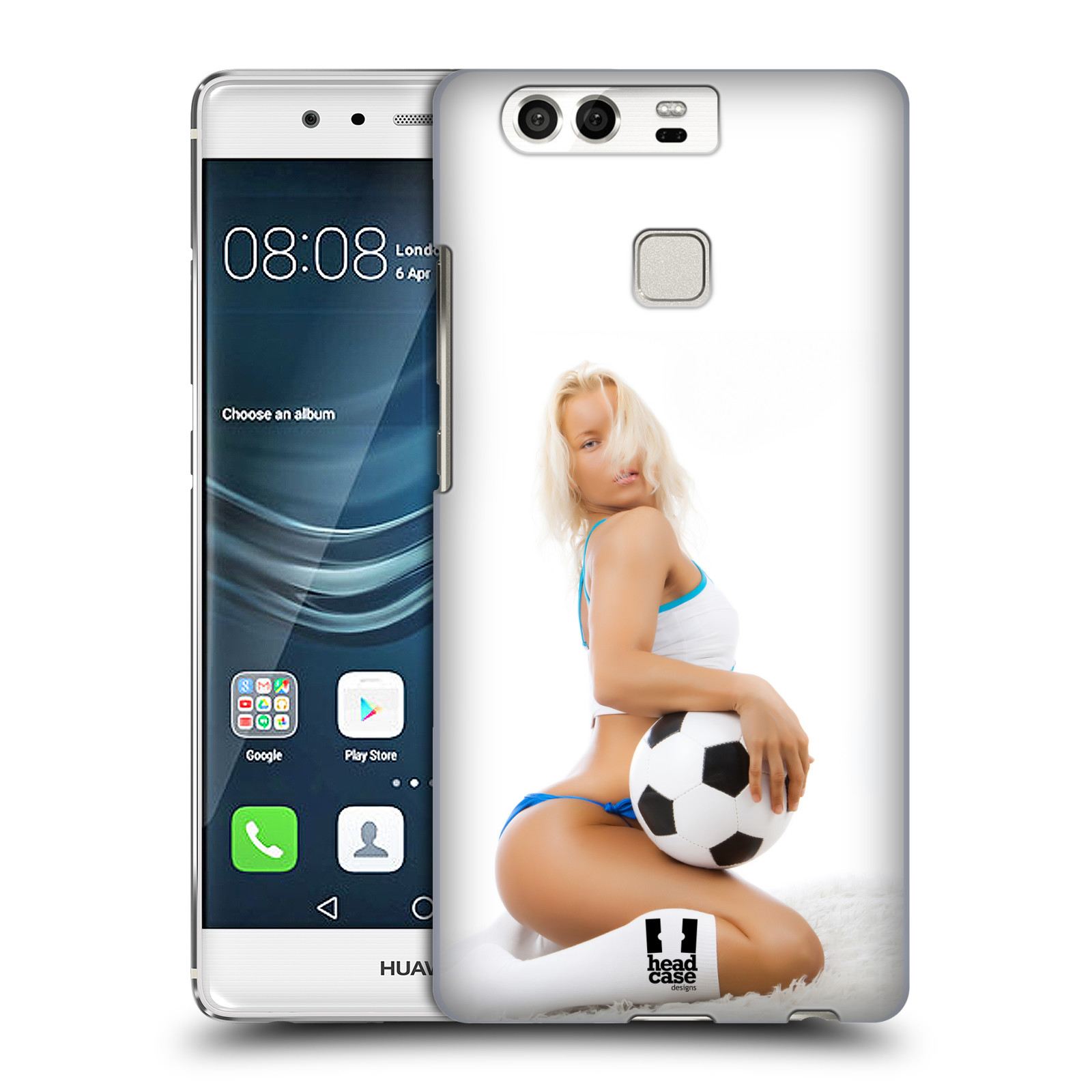 HEAD CASE plastový obal na mobil Huawei P9 / P9 DUAL SIM vzor Fotbalové modelky BLONDÝNKA