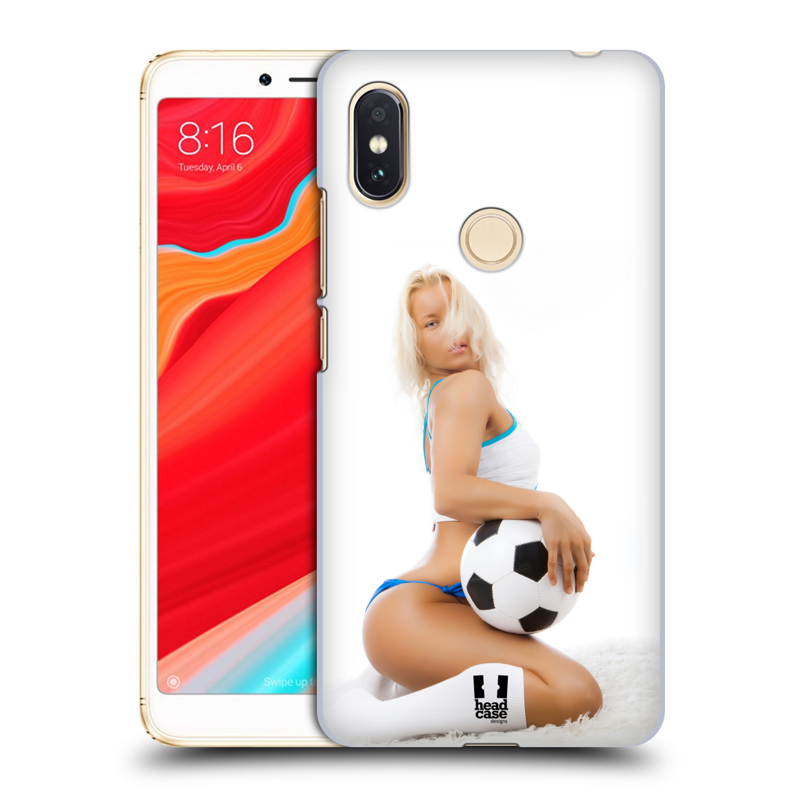 HEAD CASE plastový obal na mobil Xiaomi Redmi S2 vzor Fotbalové modelky BLONDÝNKA