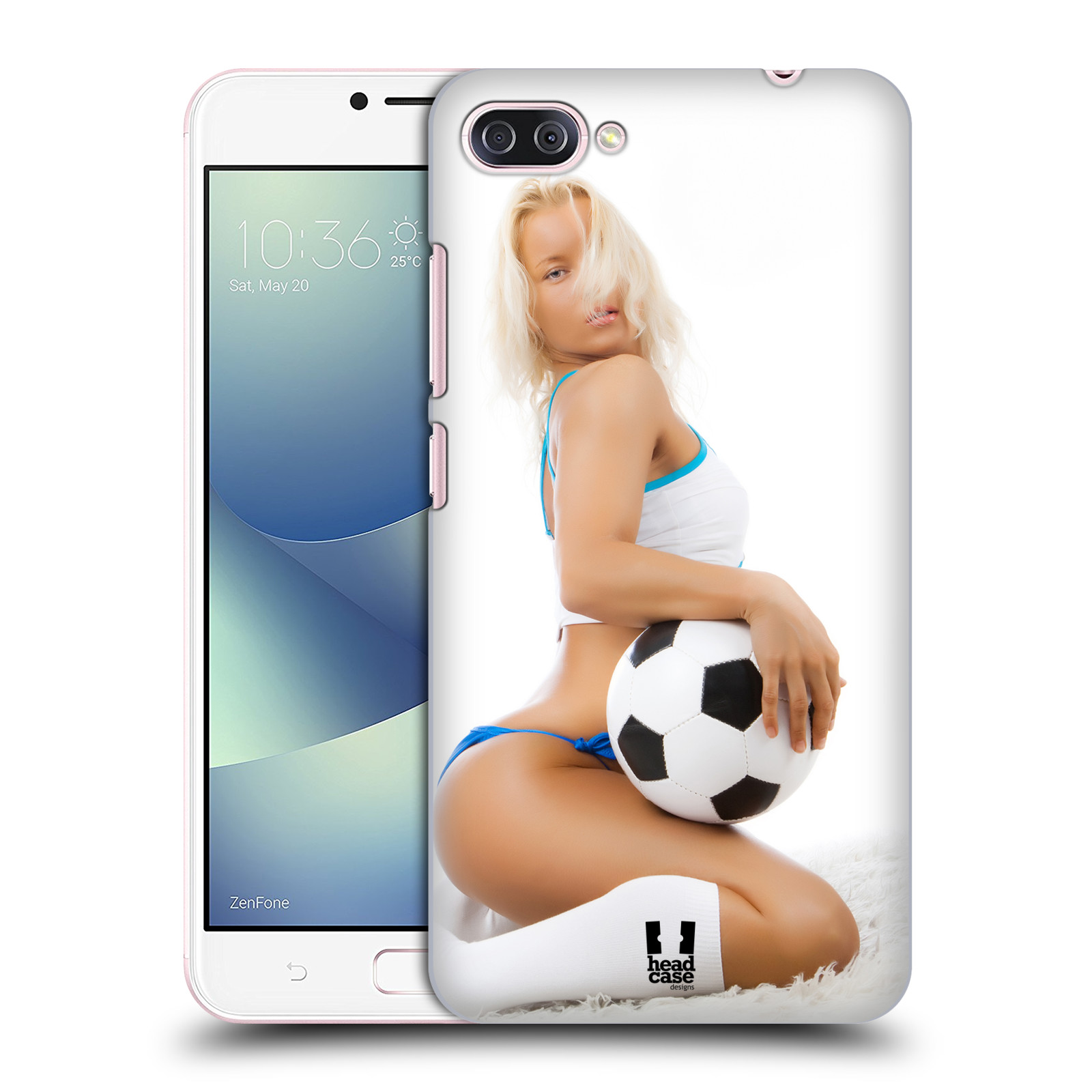 HEAD CASE plastový obal na mobil Asus Zenfone 4 MAX ZC554KL vzor Fotbalové modelky BLONDÝNKA