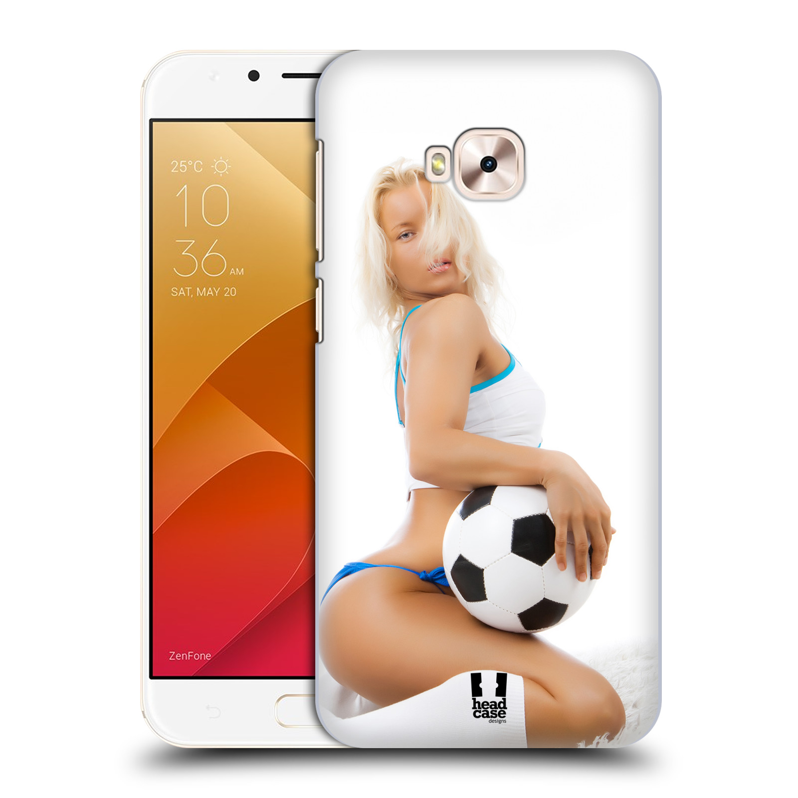 HEAD CASE plastový obal na mobil Asus Zenfone 4 Selfie Pro ZD552KL vzor Fotbalové modelky BLONDÝNKA
