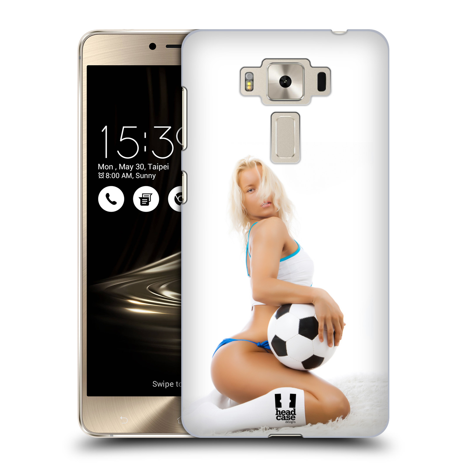 HEAD CASE plastový obal na mobil Asus Zenfone 3 DELUXE ZS550KL vzor Fotbalové modelky BLONDÝNKA