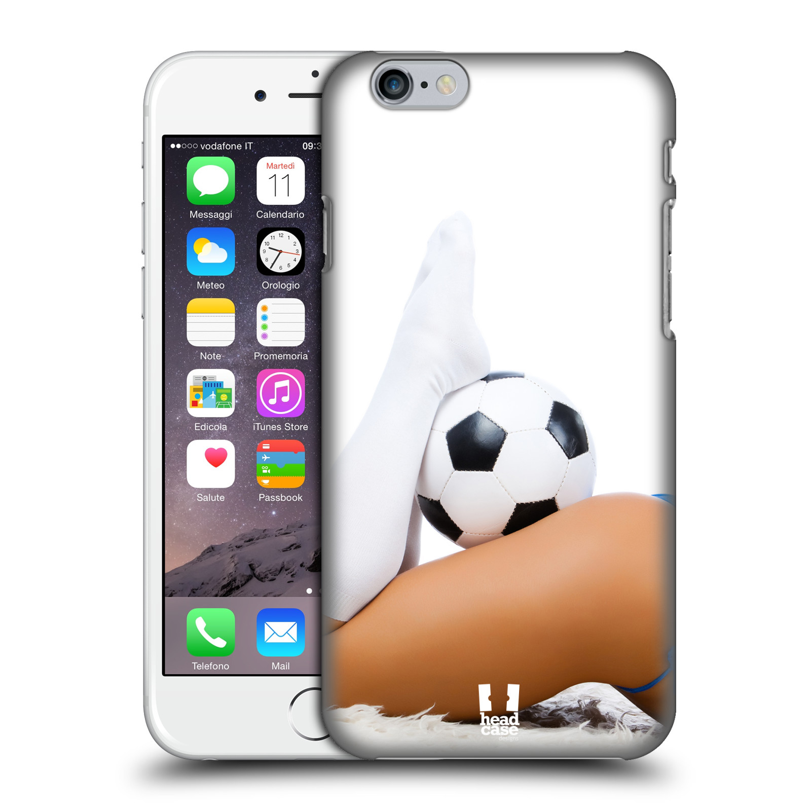Plastové pouzdro pro mobil Apple Iphone 6/6S vzor Fotbalové modelky PODKOLENKY