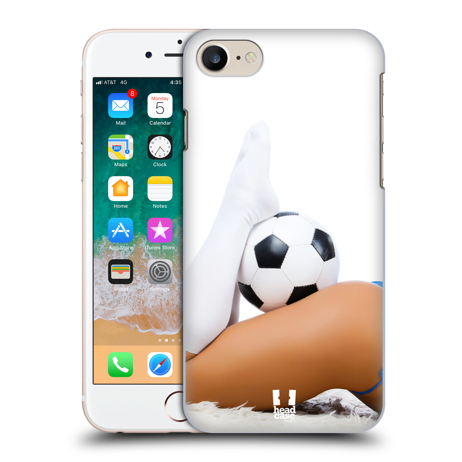 Plastové pouzdro pro mobil Apple Iphone 7/8/SE 2020 vzor Fotbalové modelky PODKOLENKY