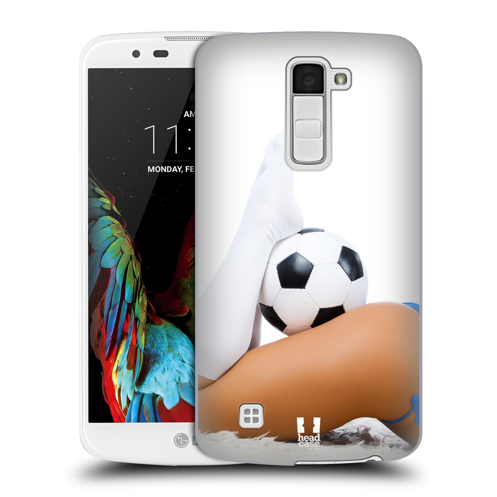 HEAD CASE plastový obal na mobil LG K10 vzor Fotbalové modelky PODKOLENKY