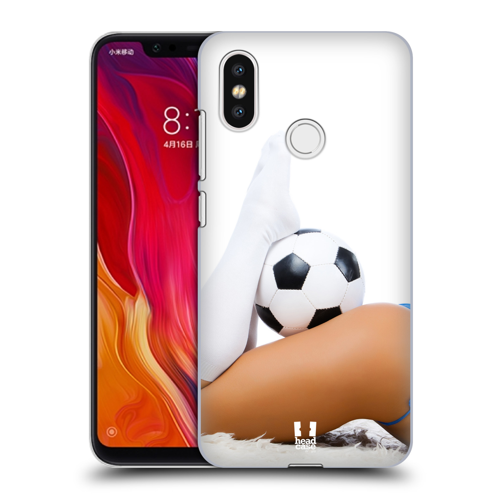 HEAD CASE plastový obal na mobil Xiaomi Mi 8 vzor Fotbalové modelky PODKOLENKY