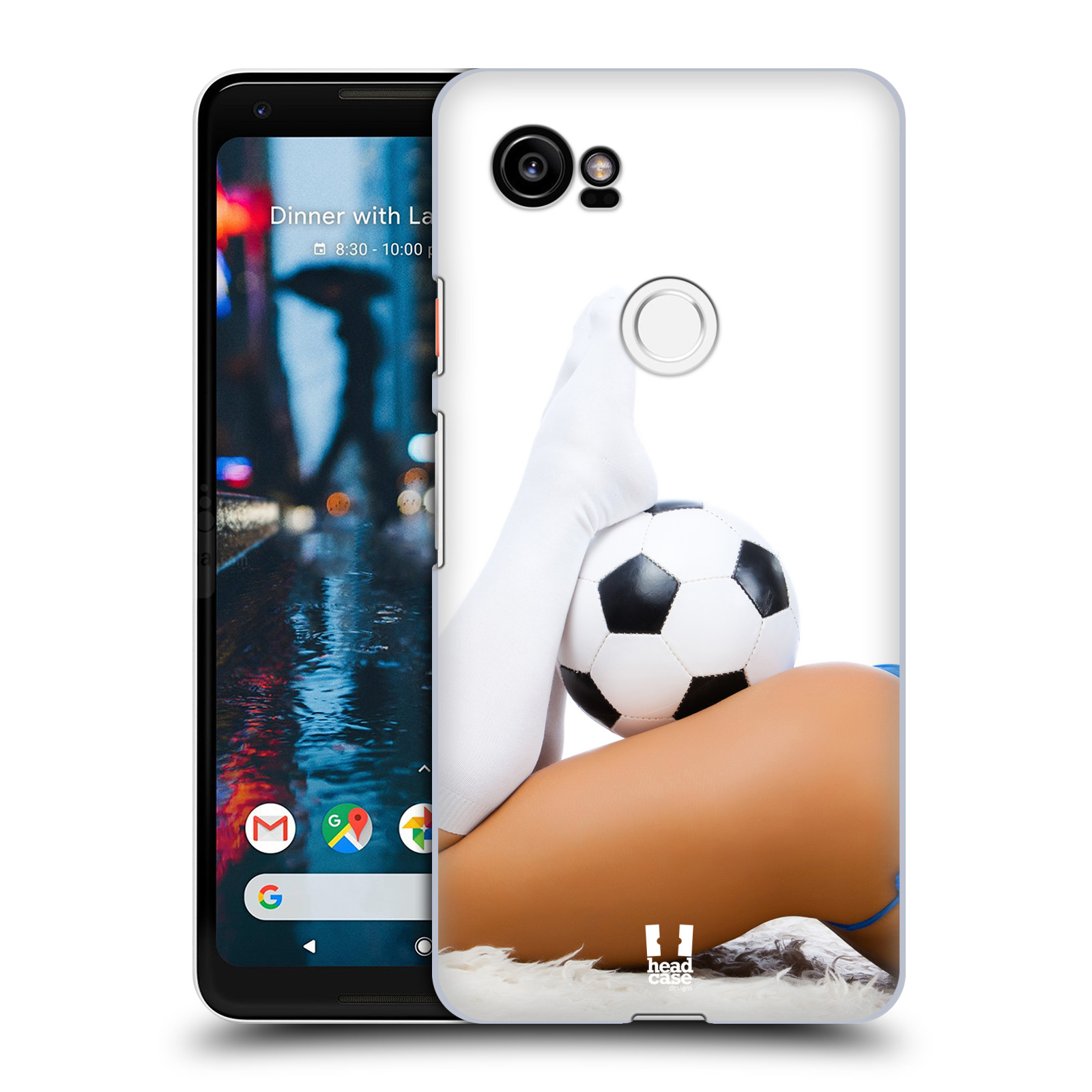 HEAD CASE plastový obal na mobil Google Pixel 2 XL vzor Fotbalové modelky PODKOLENKY