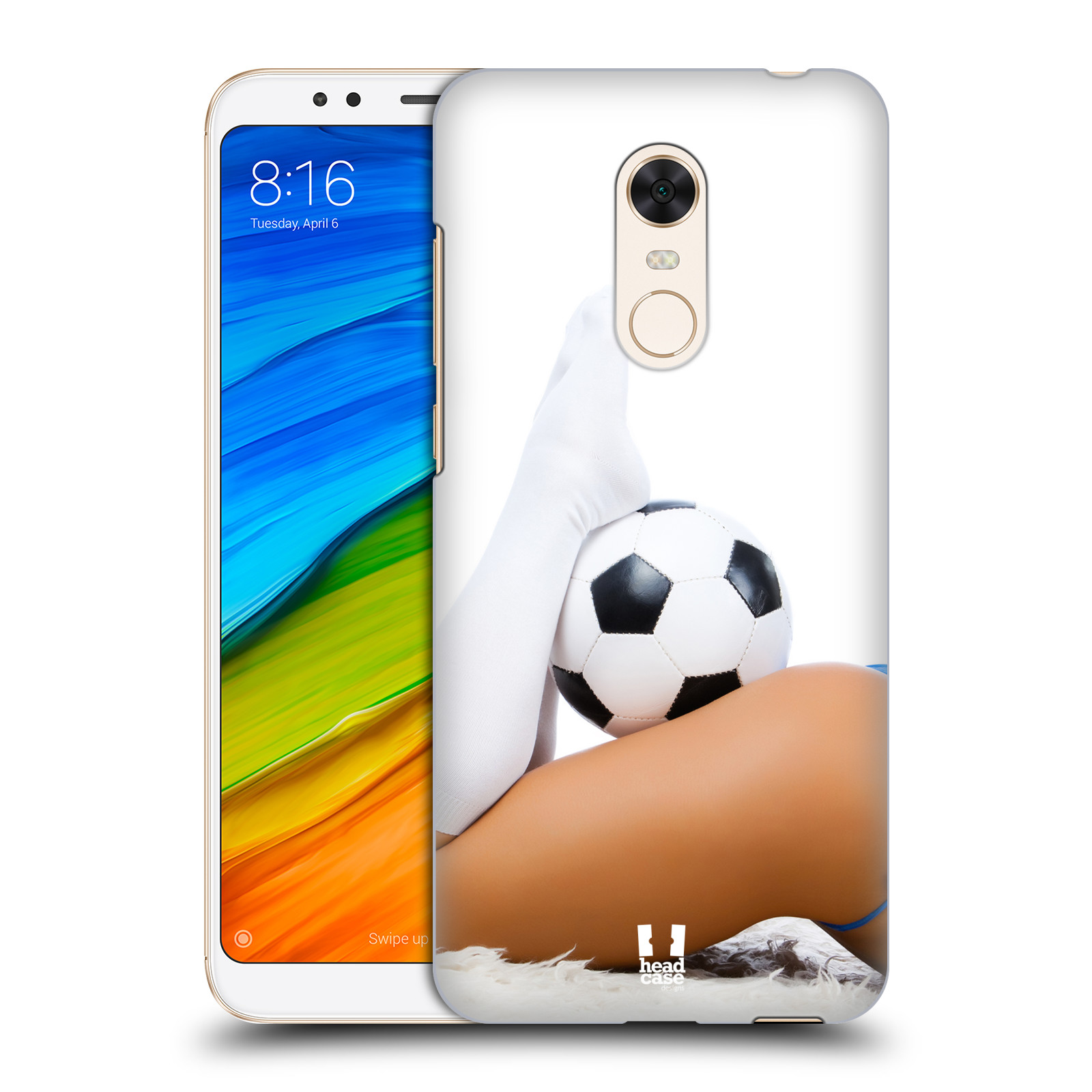 HEAD CASE plastový obal na mobil Xiaomi Redmi 5 PLUS vzor Fotbalové modelky PODKOLENKY