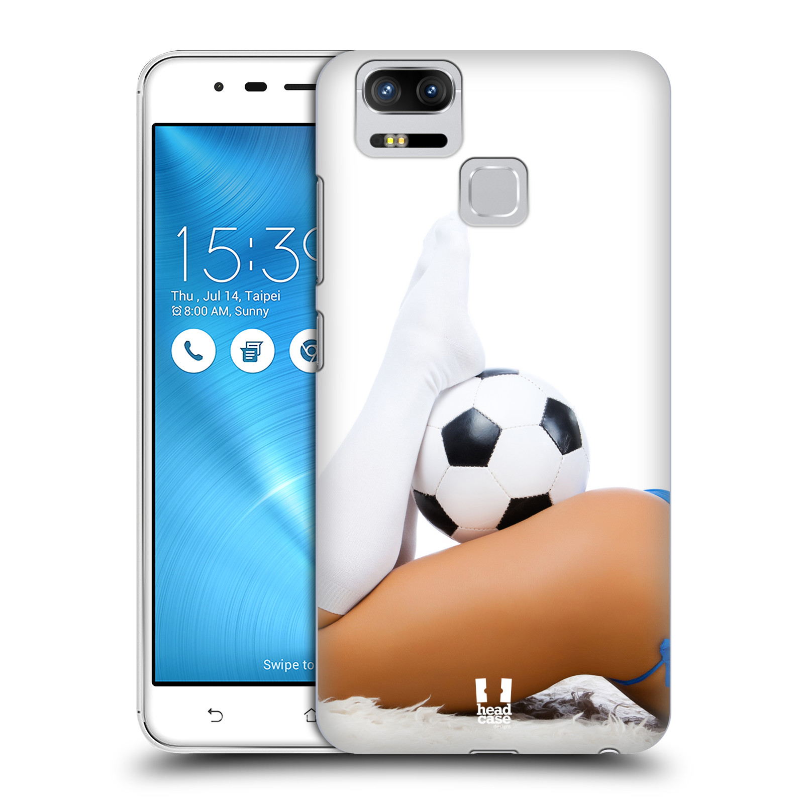 HEAD CASE plastový obal na mobil Asus Zenfone 3 Zoom ZE553KL vzor Fotbalové modelky PODKOLENKY