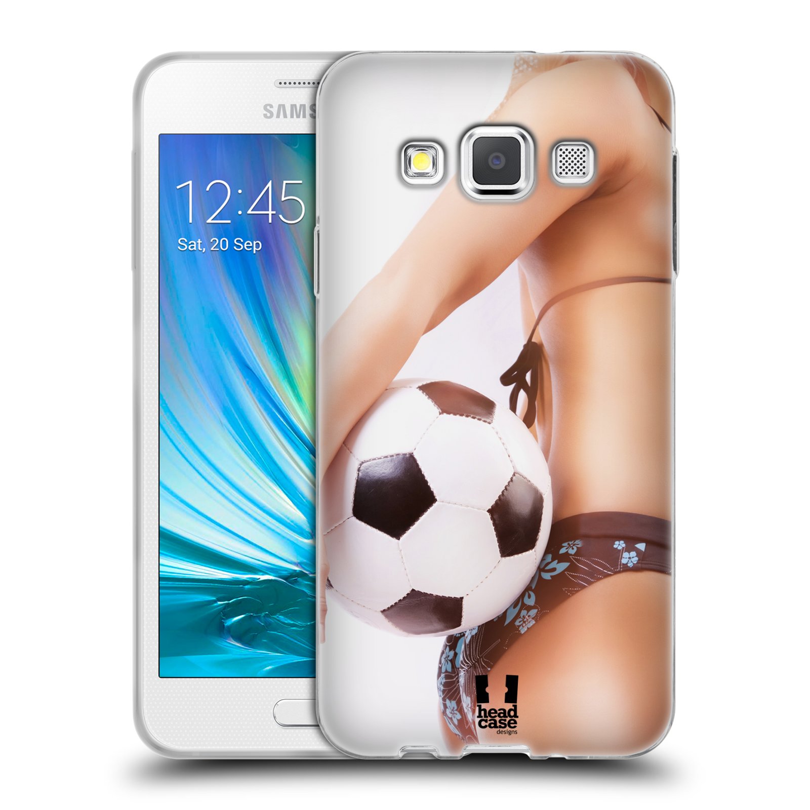 HEAD CASE silikonový obal na mobil Samsung Galaxy A3 vzor Fotbalové modelky KOPACÍ MÍČ