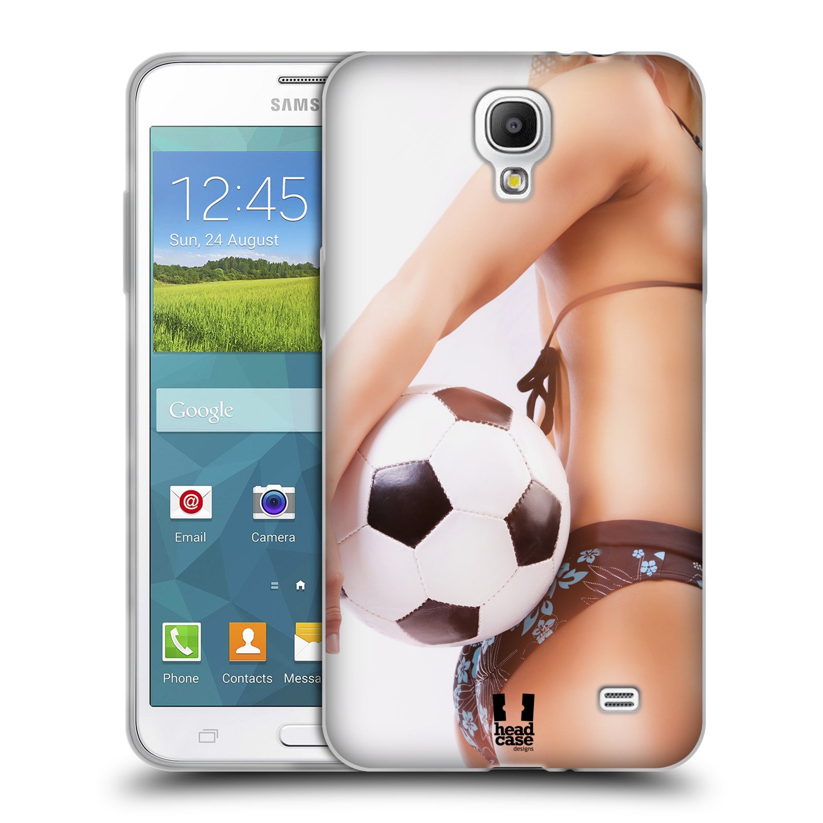 HEAD CASE silikonový obal na mobil Samsung Galaxy Mega 2 vzor Fotbalové modelky KOPACÍ MÍČ